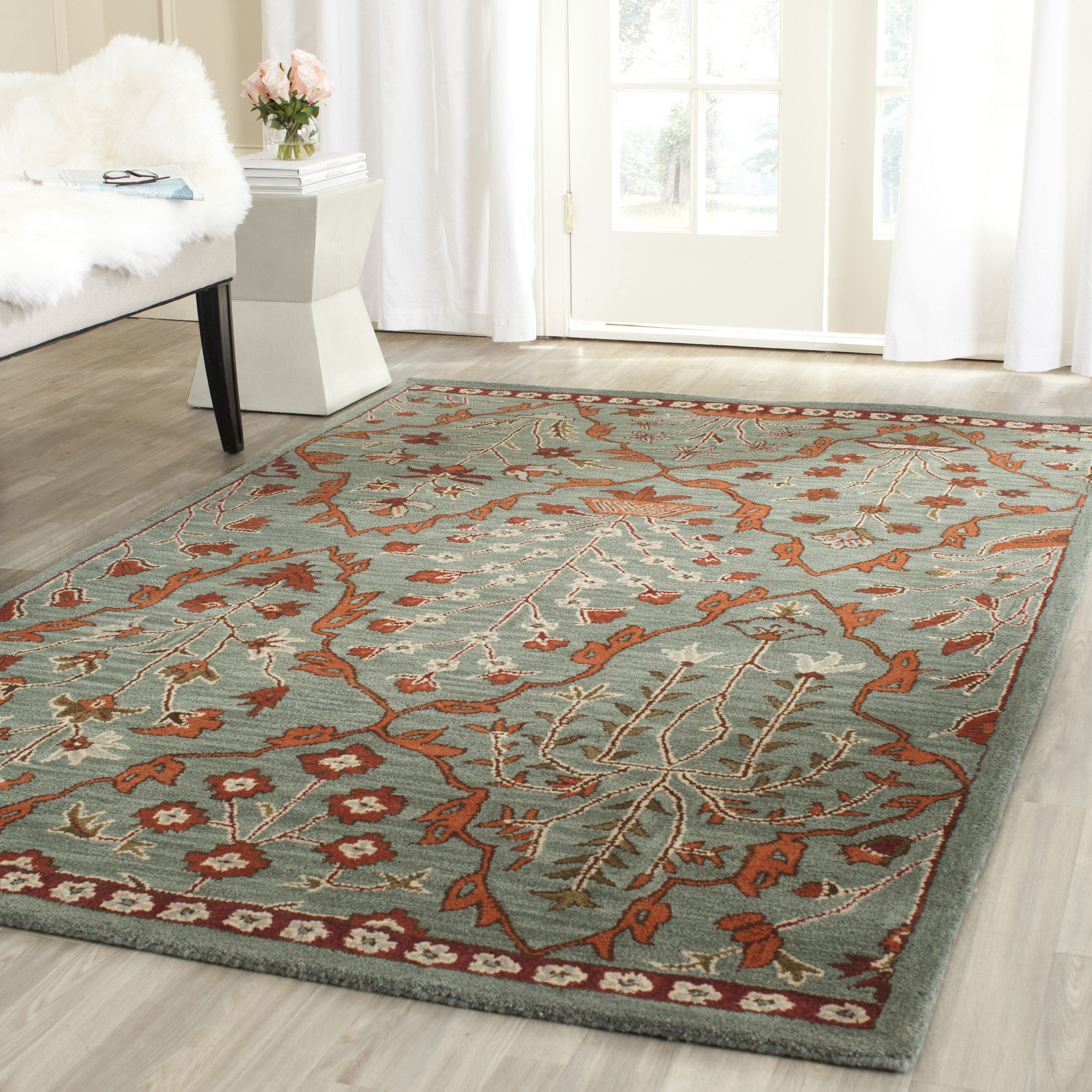 Safavieh Wyndham Blue Area Rug & Reviews Wayfair
