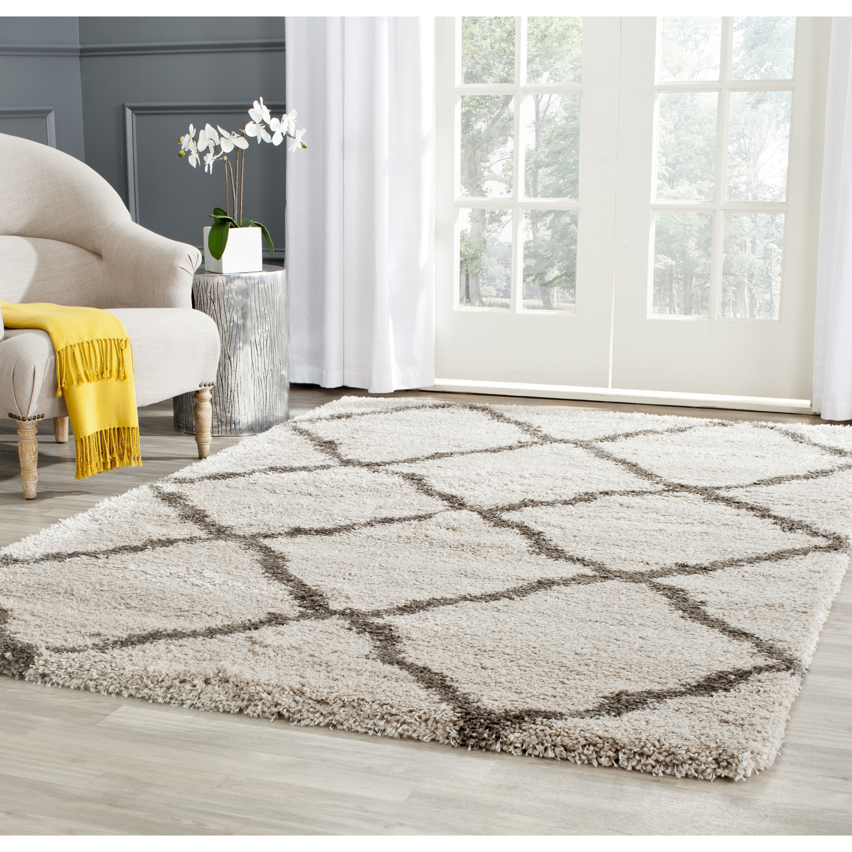Safavieh Belize Shag Taupe & Grey Area Rug & Reviews Wayfair
