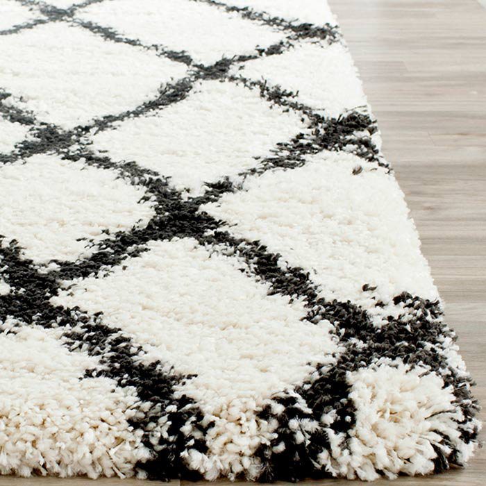 Safavieh Belize Shag Ivory & Charcoal Area Rug & Reviews Wayfair
