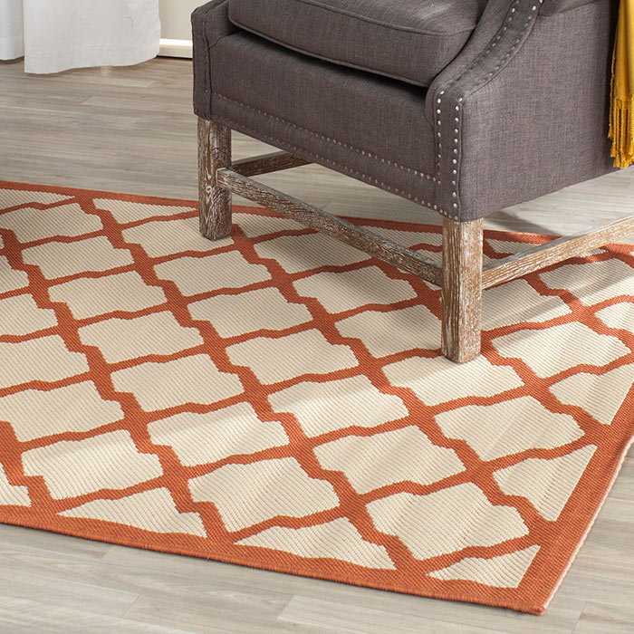 Safavieh Courtyard Beige/Terracotta Outdoor Area Rug & Reviews Wayfair