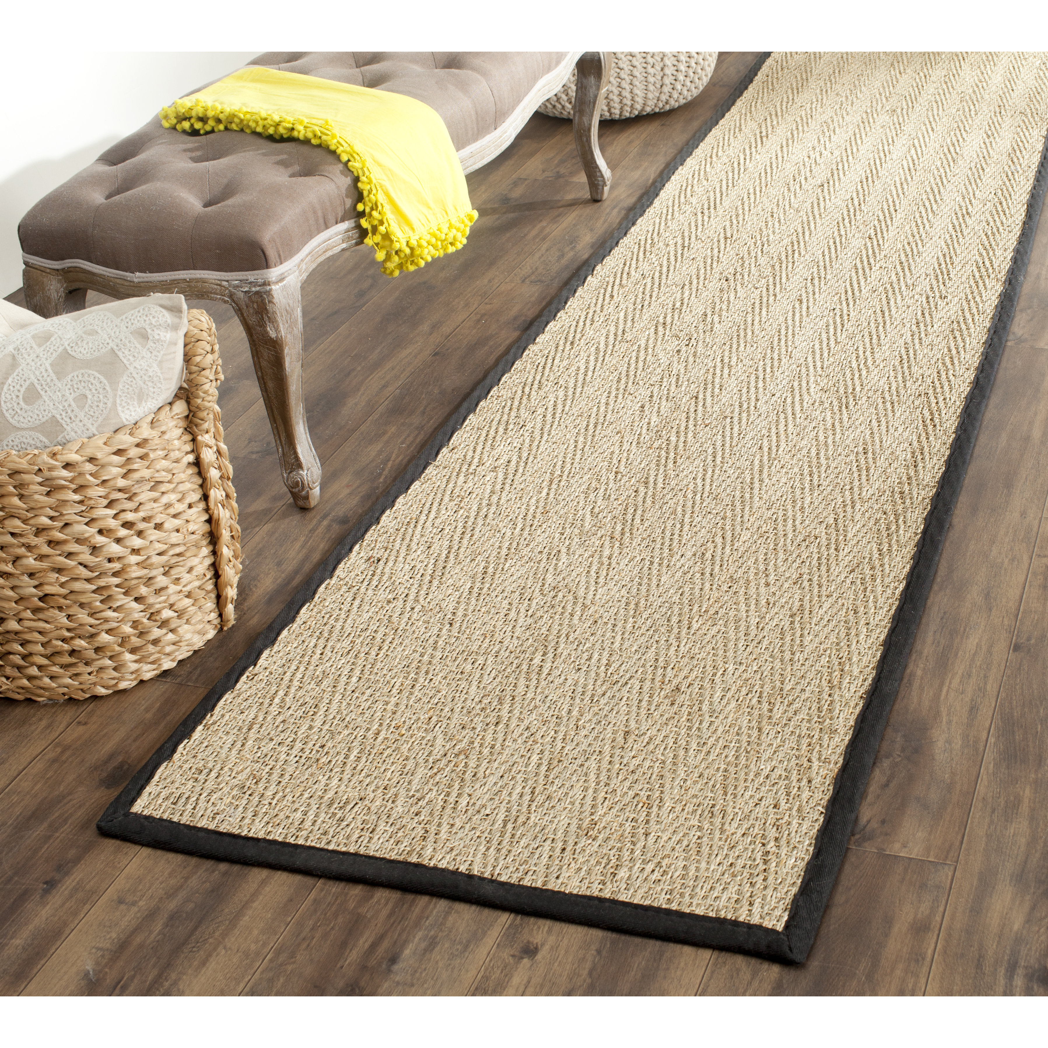Safavieh Natural Fiber Natural/Black Area Rug & Reviews Wayfair