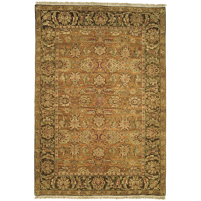 Safavieh Old World Gold/Light Green/Gold Area Rug Wayfair