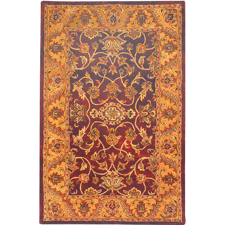 Safavieh Golden Jaipur Burgundy/Gold Area Rug & Reviews Wayfair