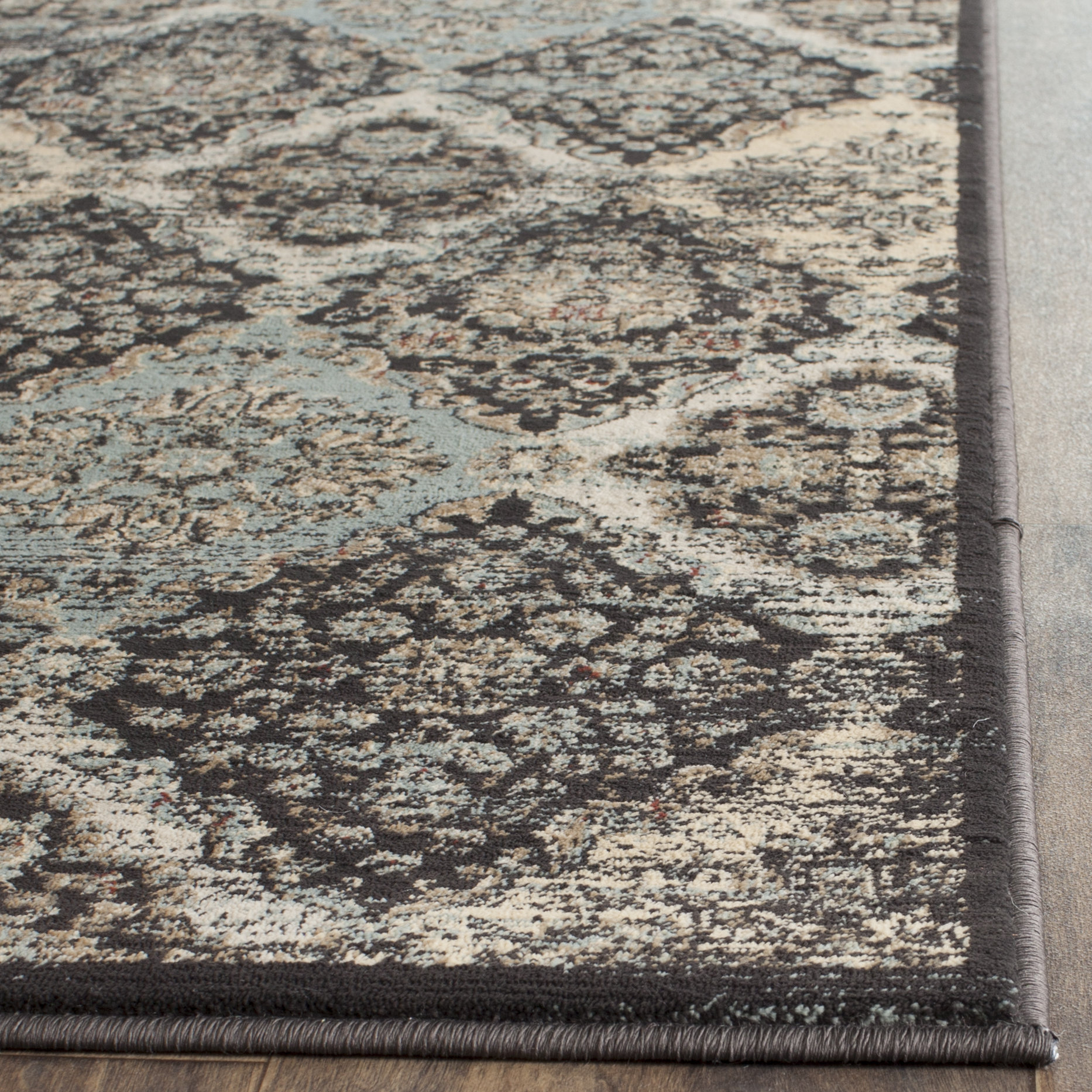 Safavieh Vintage Black/Light Blue Area Rug & Reviews Wayfair