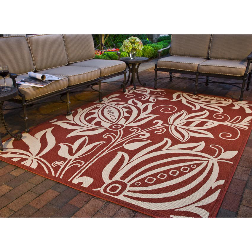 Safavieh Courtyard Red & Natural Area Rug & Reviews Wayfair