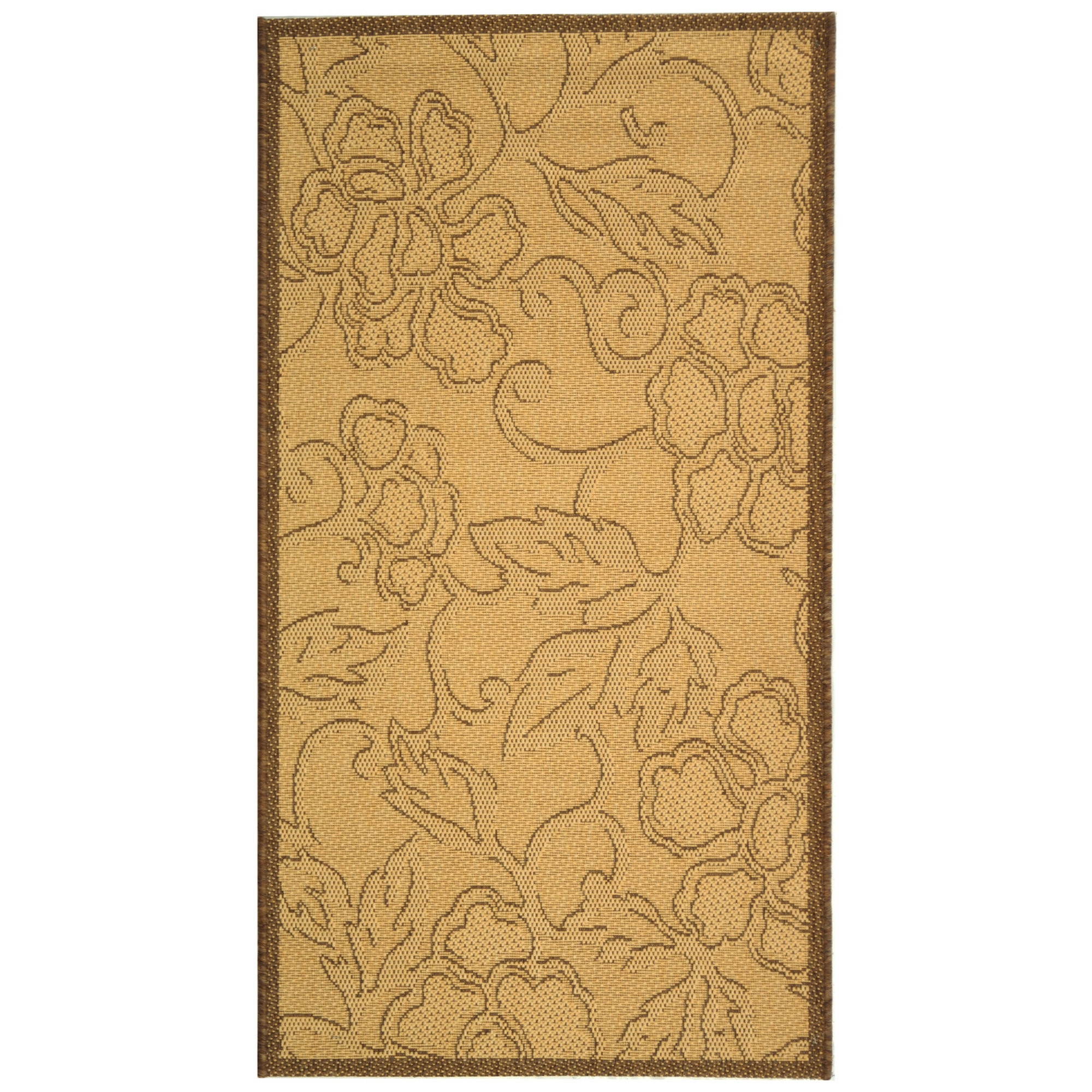 Safavieh Courtyard All Over Dark Tan Outdoor Rug & Reviews Wayfair