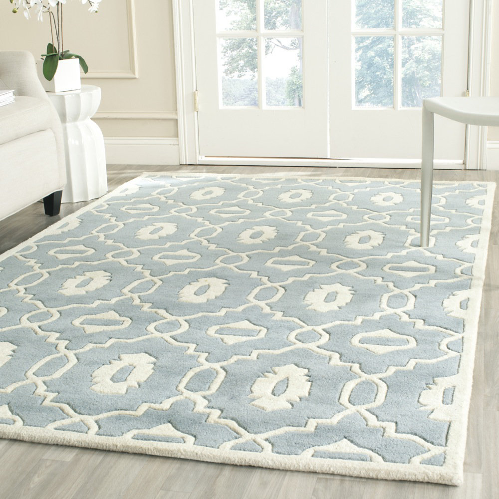 Safavieh Chatham Blue / Ivory Moroccan Rug & Reviews Wayfair