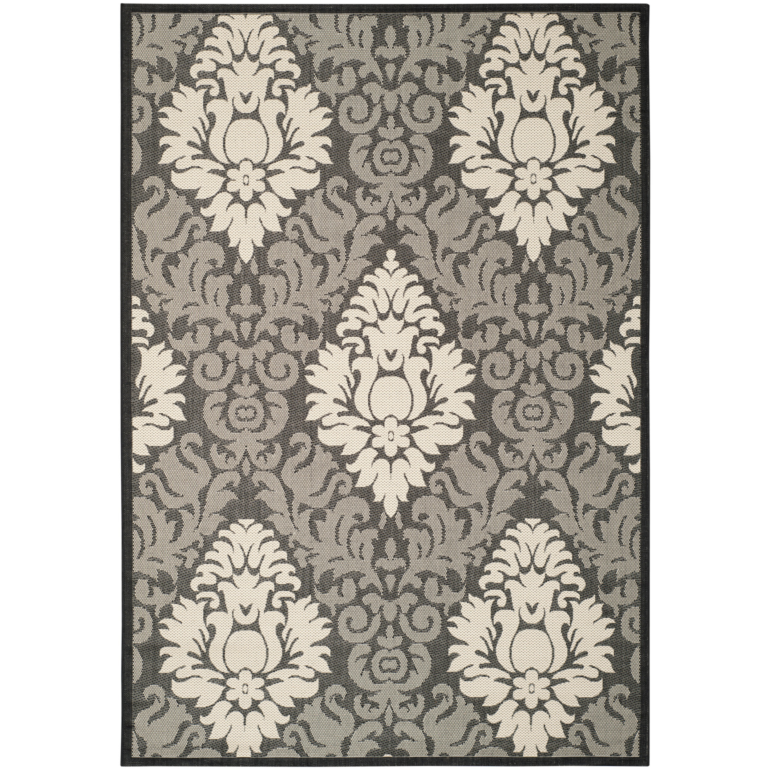 Safavieh Courtyard Black/Sand Outdoor Rug II & Reviews Wayfair
