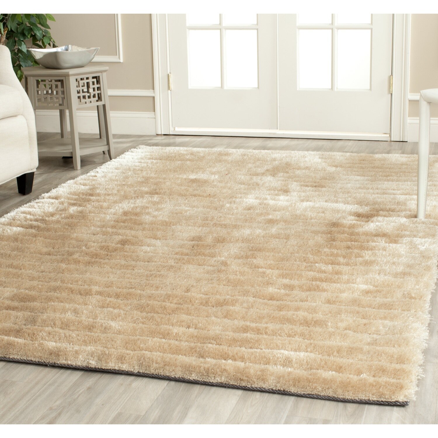 Safavieh Champagne Shag Rug & Reviews | Wayfair