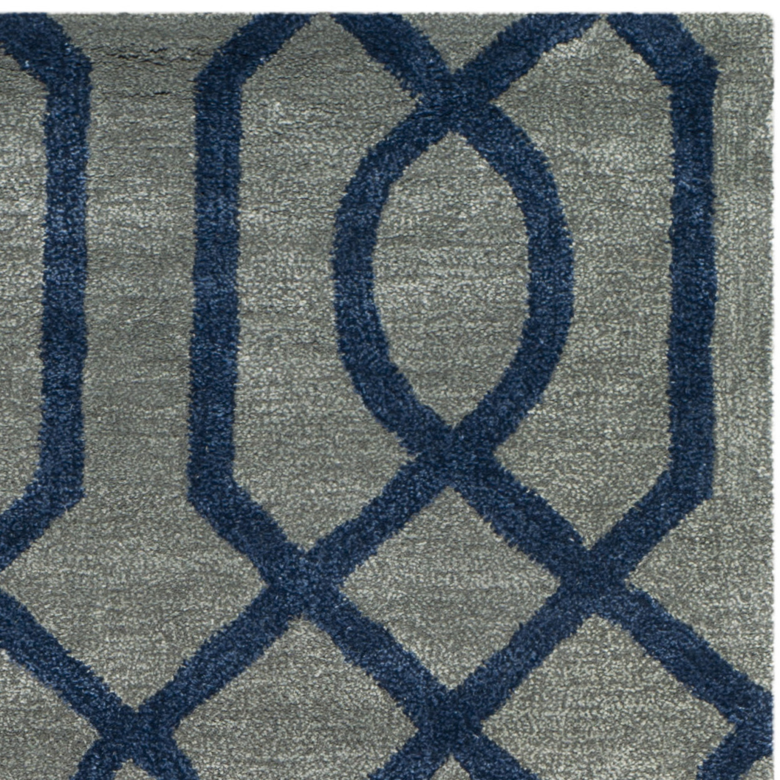 Safavieh Soho Grey/Dark Blue Rug & Reviews Wayfair
