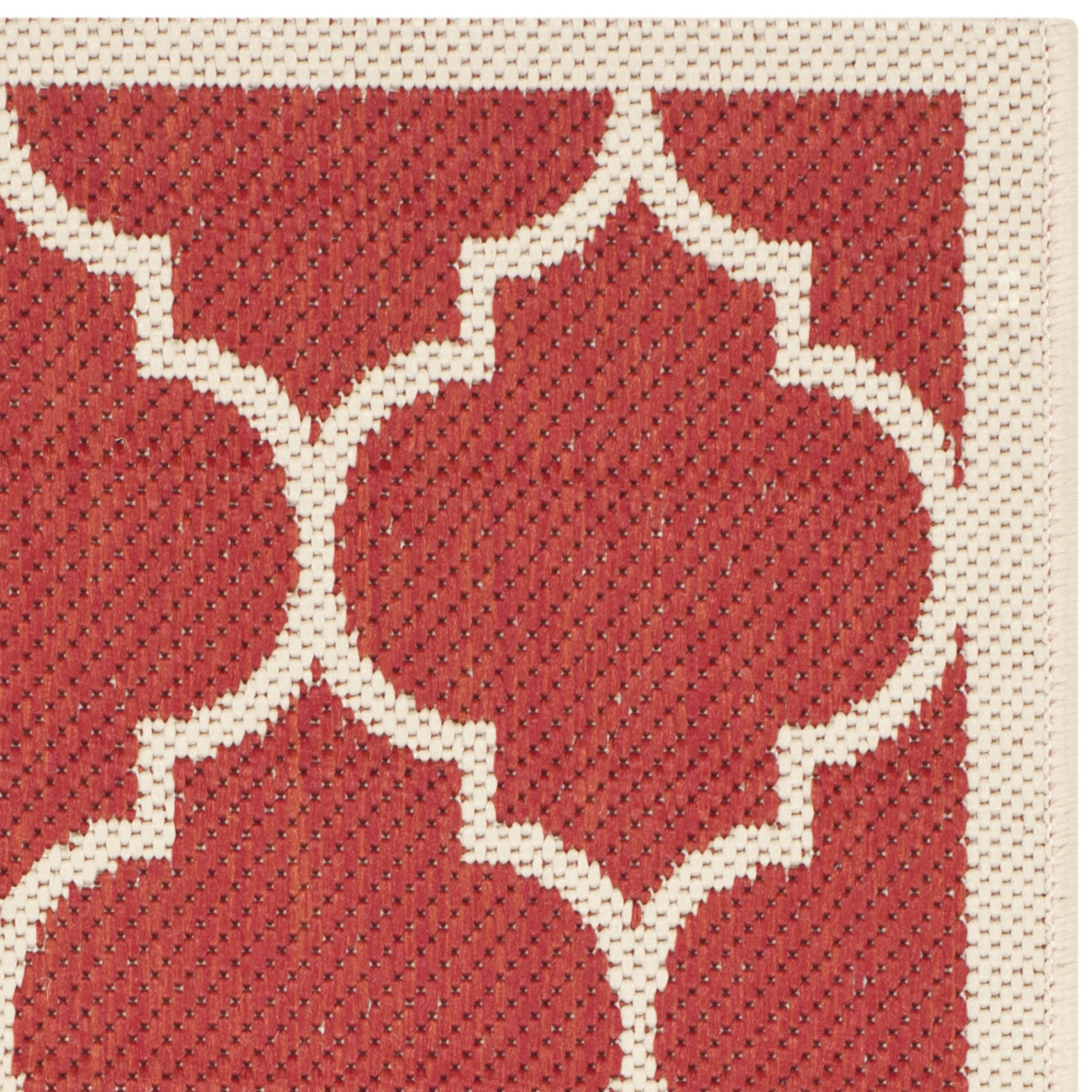 Safavieh Courtyard Red/Bone Outdoor Rug & Reviews Wayfair