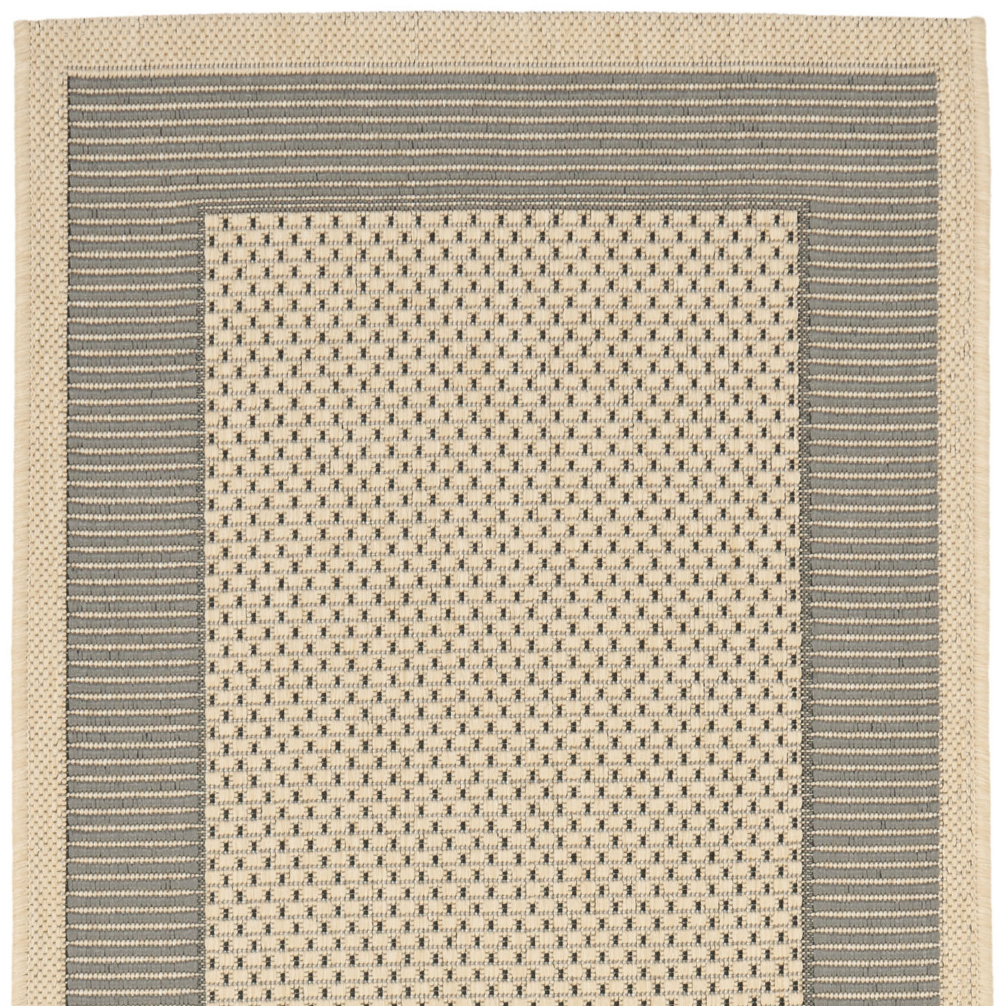 Safavieh Courtyard Grey/Cream Indoor/Outdoor Rug & Reviews Wayfair