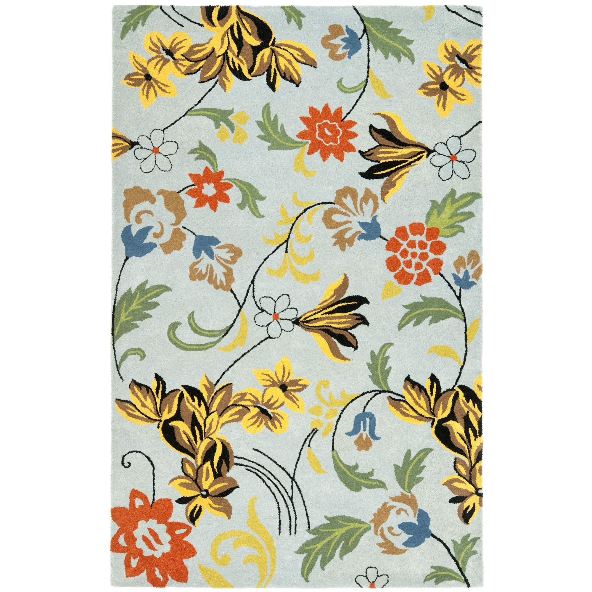 Safavieh Soho Blue Floral Area Rug & Reviews Wayfair