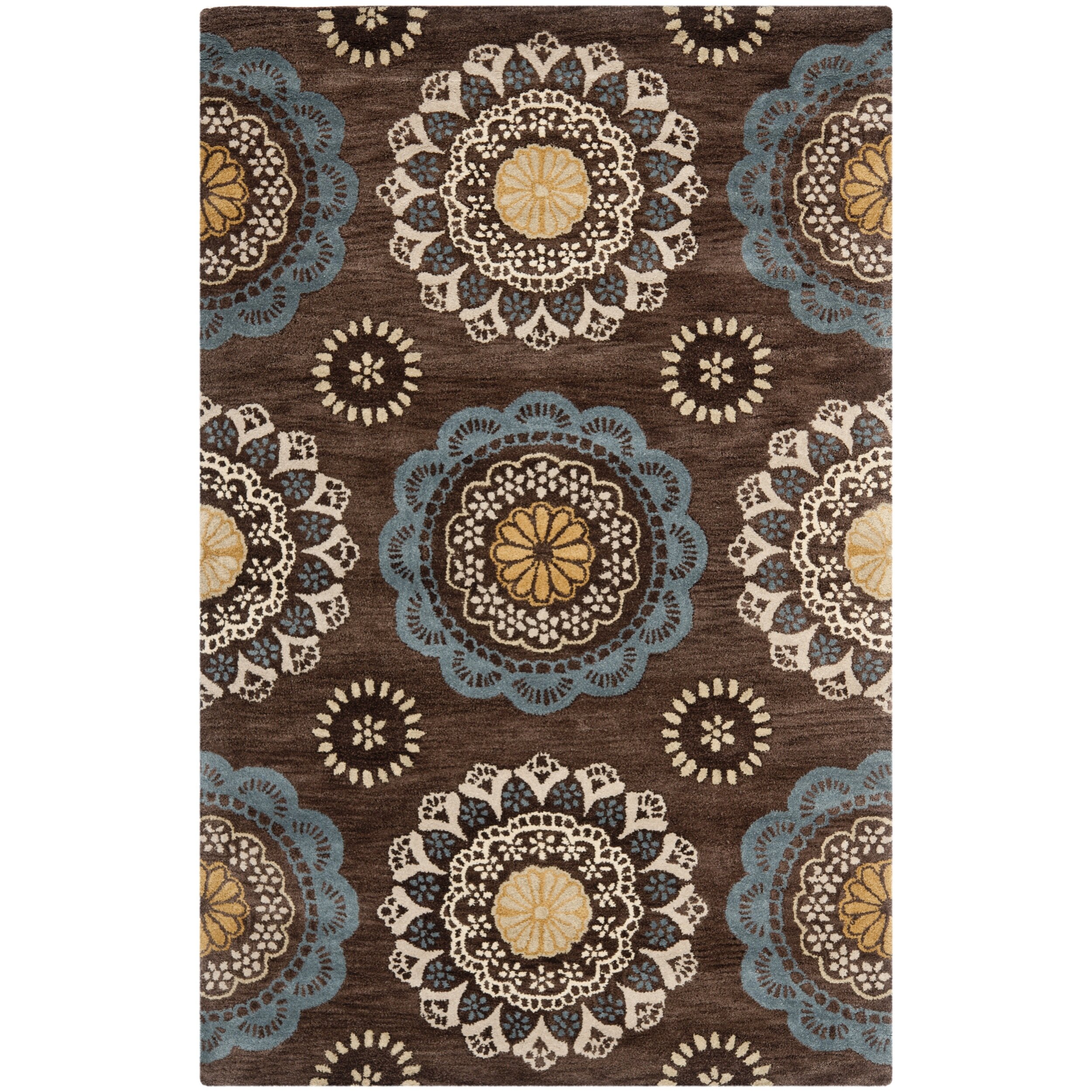 Safavieh Wyndham Eggplant Brown Area Rug | Wayfair