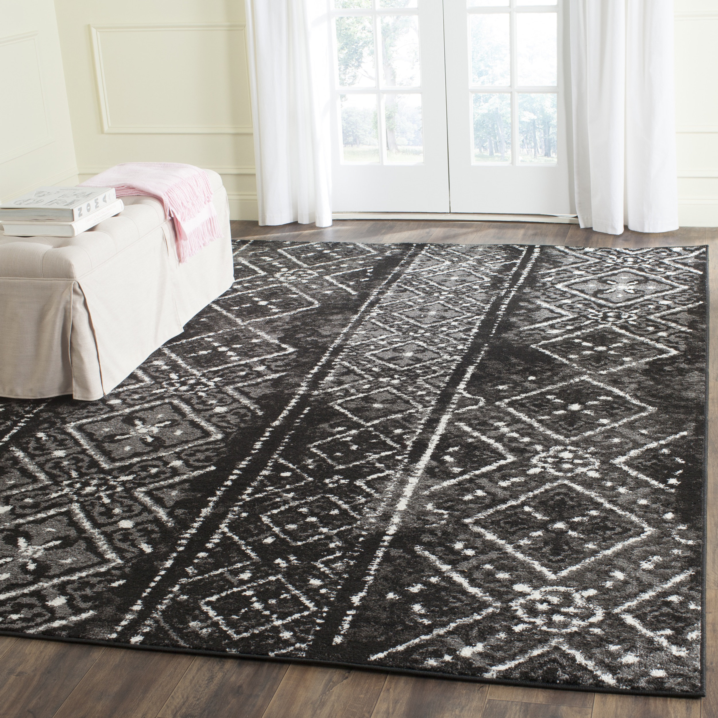 Safavieh Adirondack Black/Silver Area Rug & Reviews Wayfair