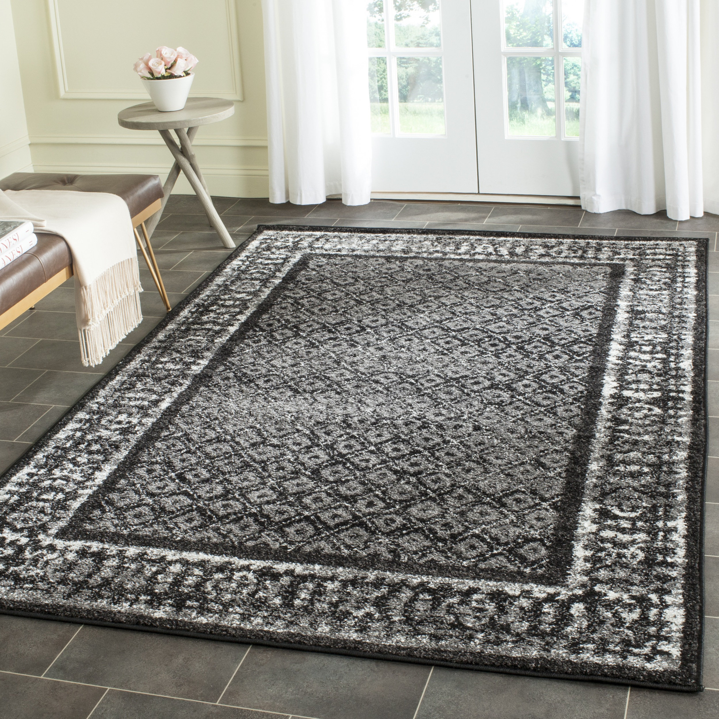 Safavieh Adirondack Black/Silver Area Rug & Reviews Wayfair