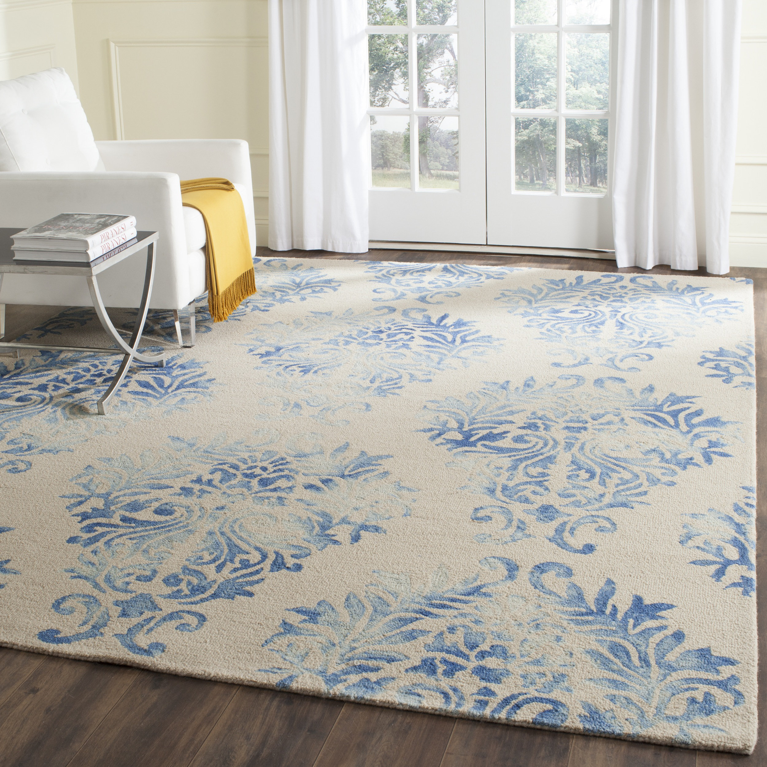 Safavieh Dip Dye Beige / Blue Area Rug & Reviews Wayfair