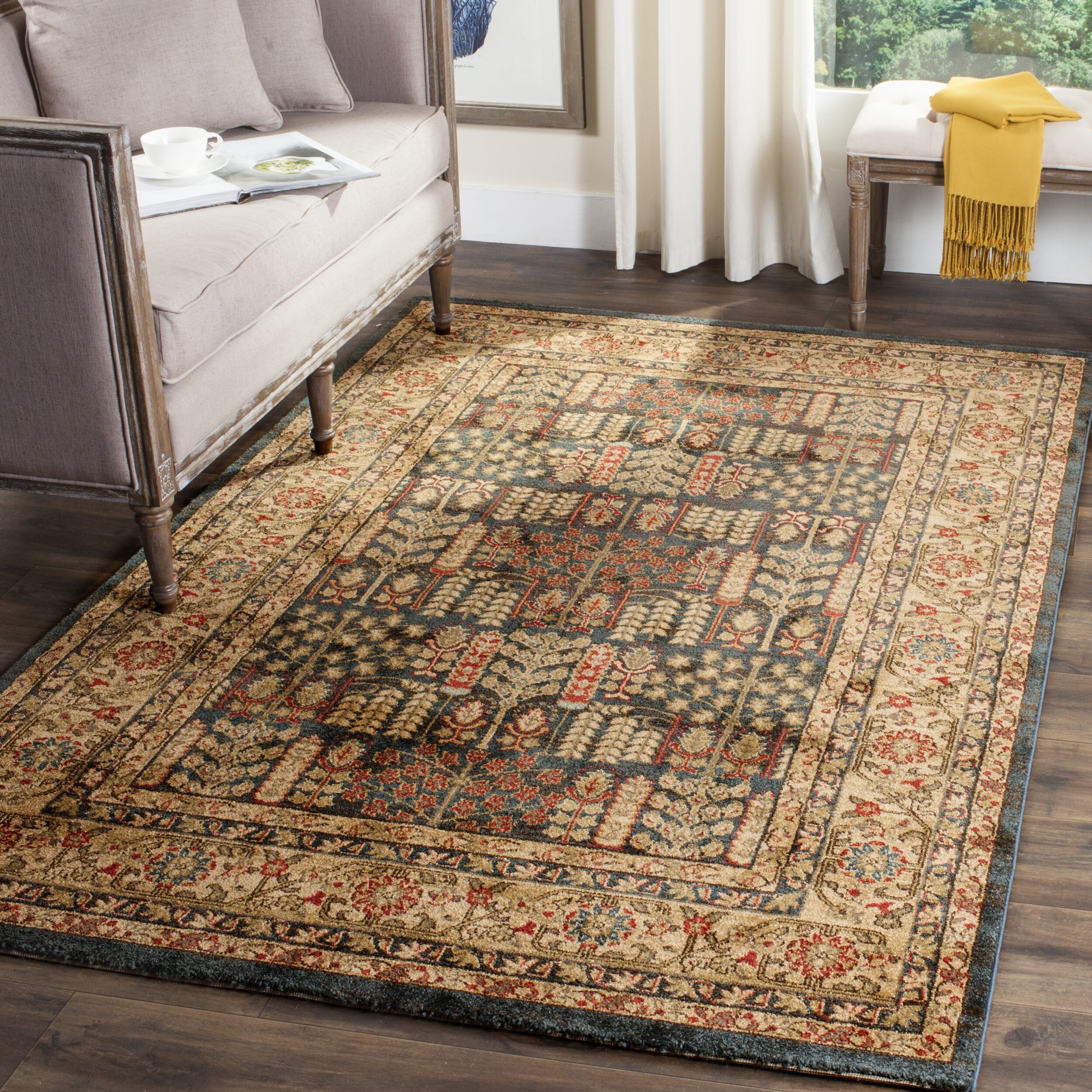 Safavieh Mahal Navy/Natural Area Rug & Reviews Wayfair