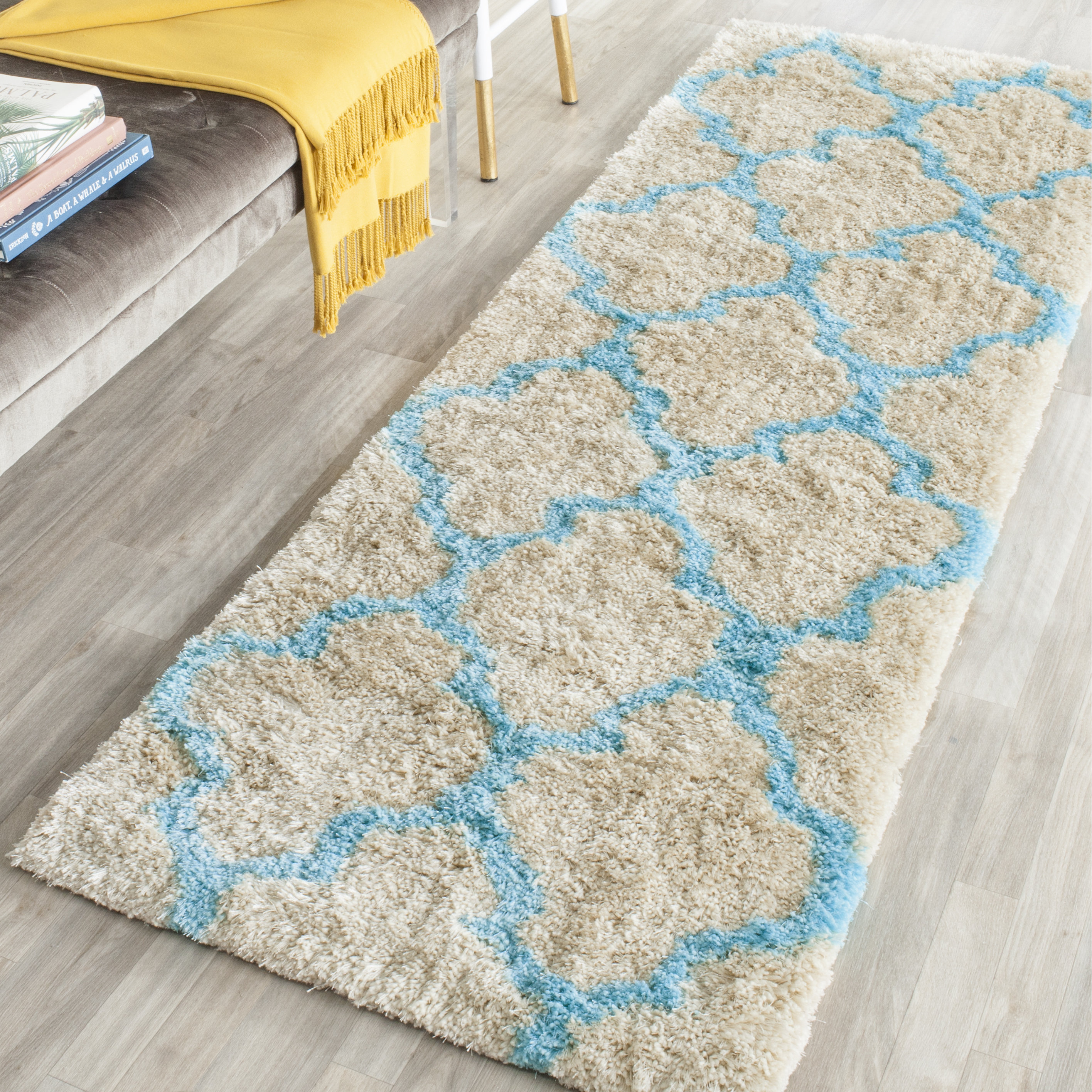 Safavieh Barcelona Cream/Blue Area Rug & Reviews Wayfair