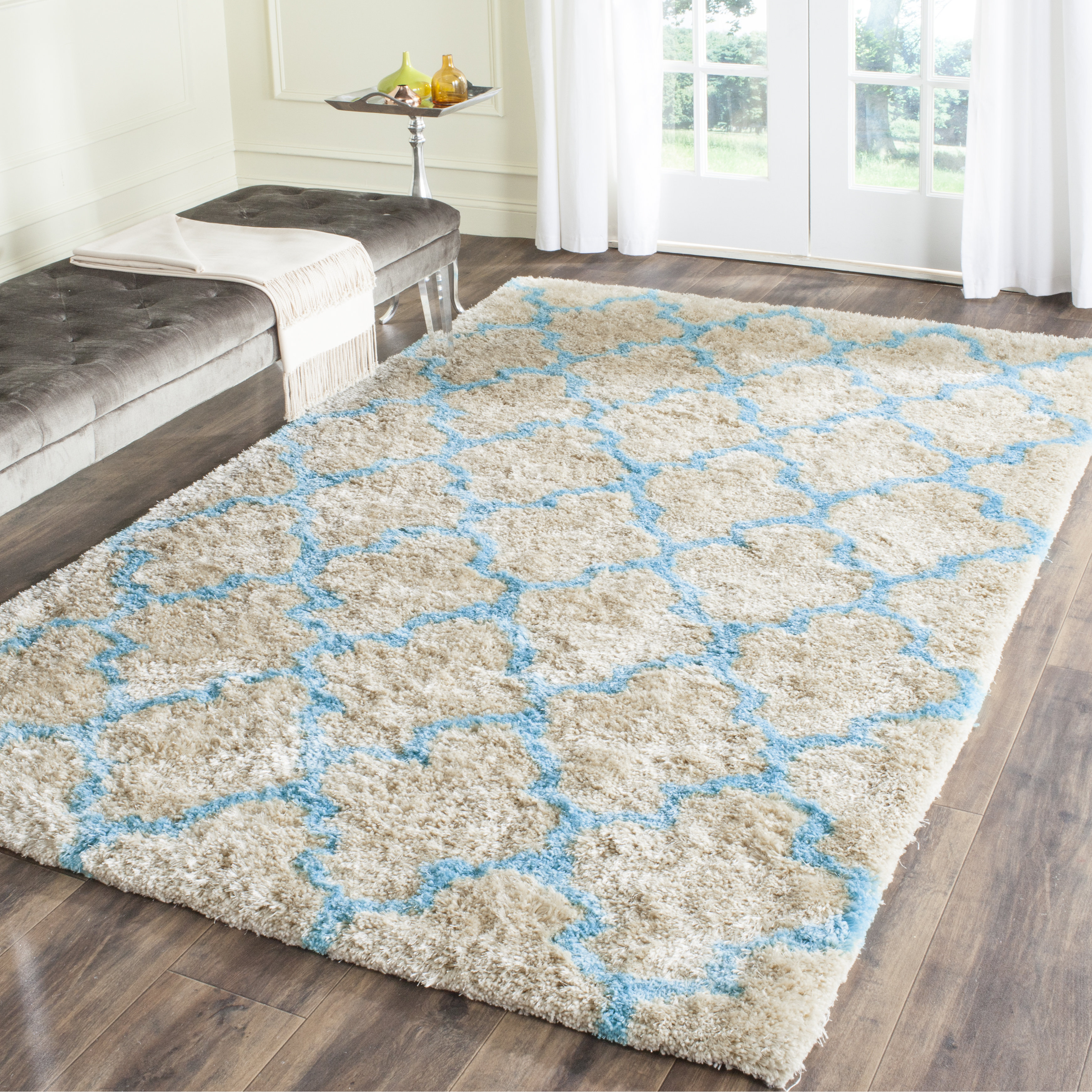 Safavieh Barcelona Cream/Blue Area Rug & Reviews Wayfair