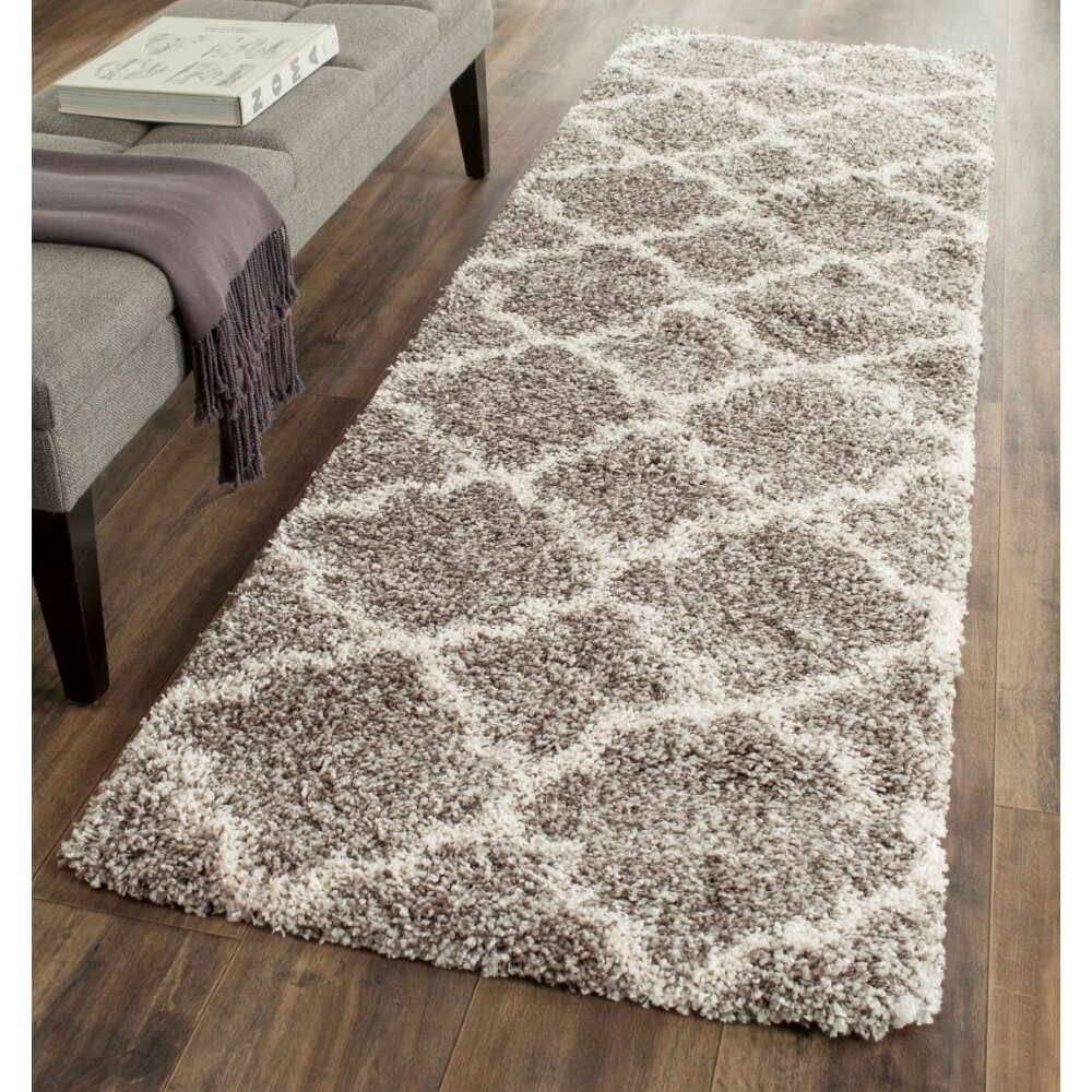 Safavieh Hudson Shag Gray  Ivory  Area Rug  Reviews Wayfair