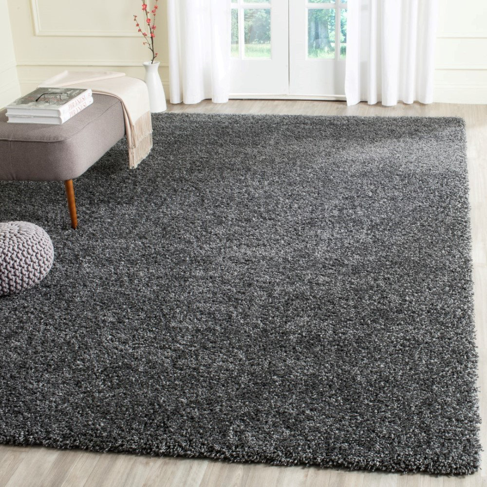 Safavieh Shag Handmade Dark Gray Area Rug & Reviews Wayfair