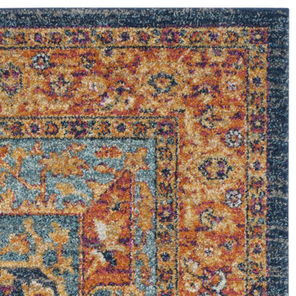 Safavieh Evoke Blue/Orange Area Rug & Reviews Wayfair