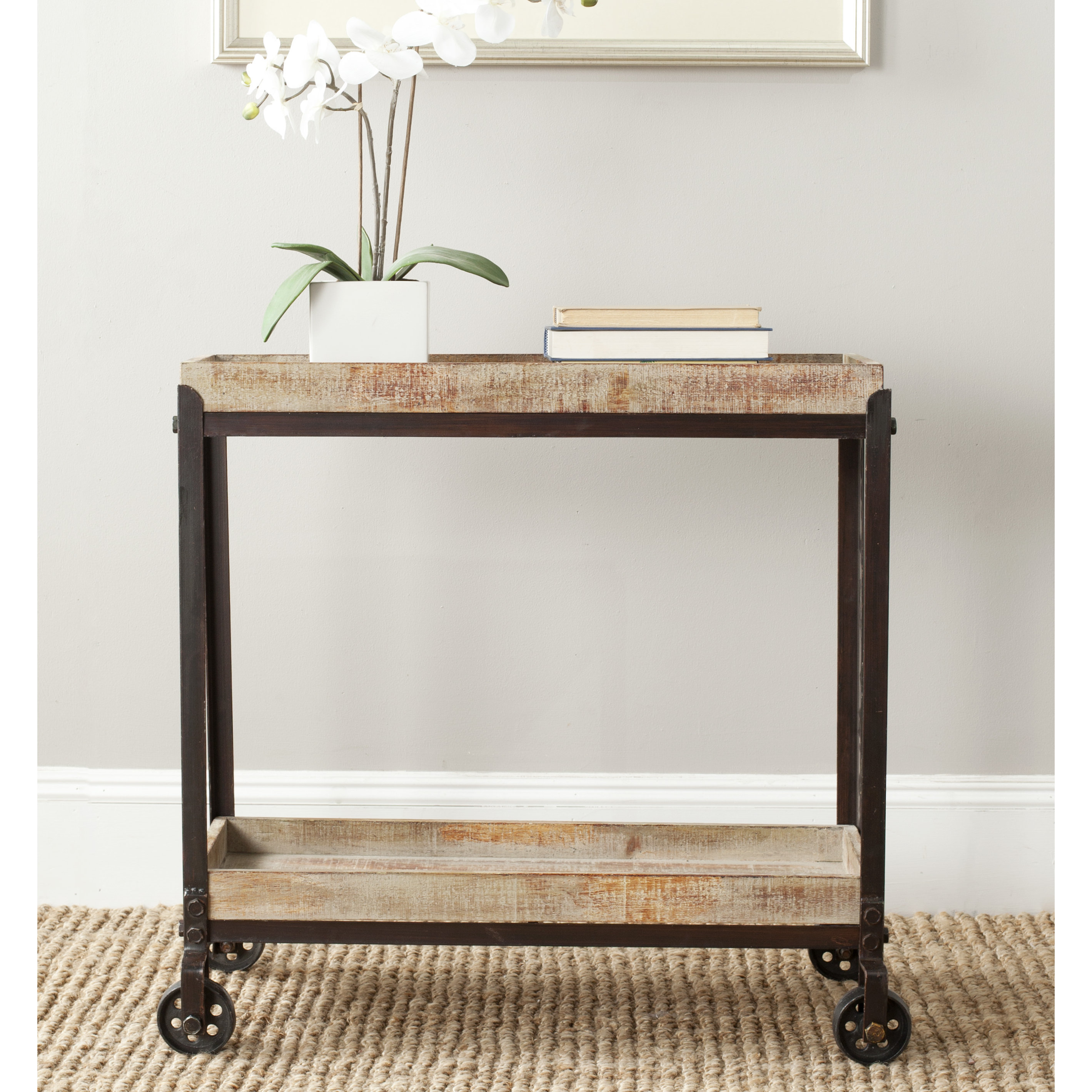 Safavieh Sally Rolling Console Table & Reviews Wayfair