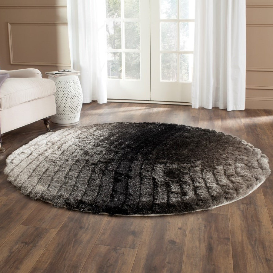 Safavieh Silver Shag Rug & Reviews | Wayfair