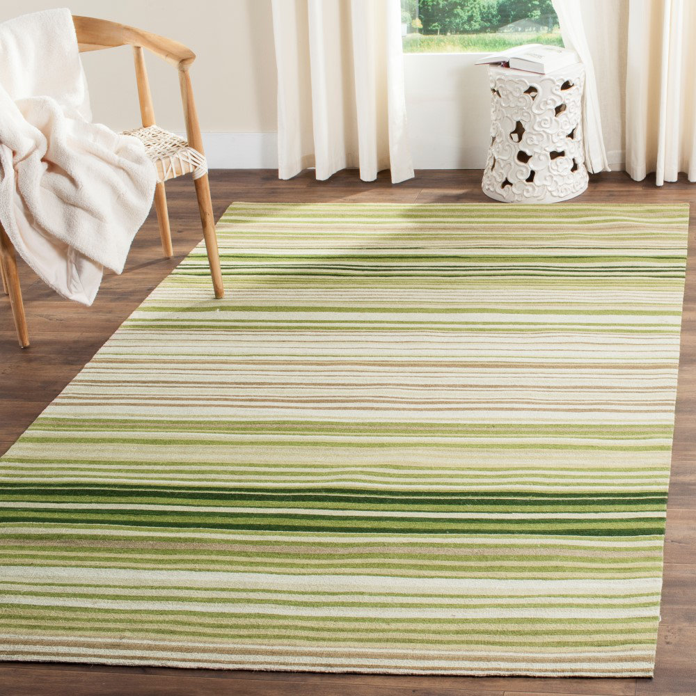 Safavieh Marbella Green Striped Contemporary Area Rug & Reviews Wayfair