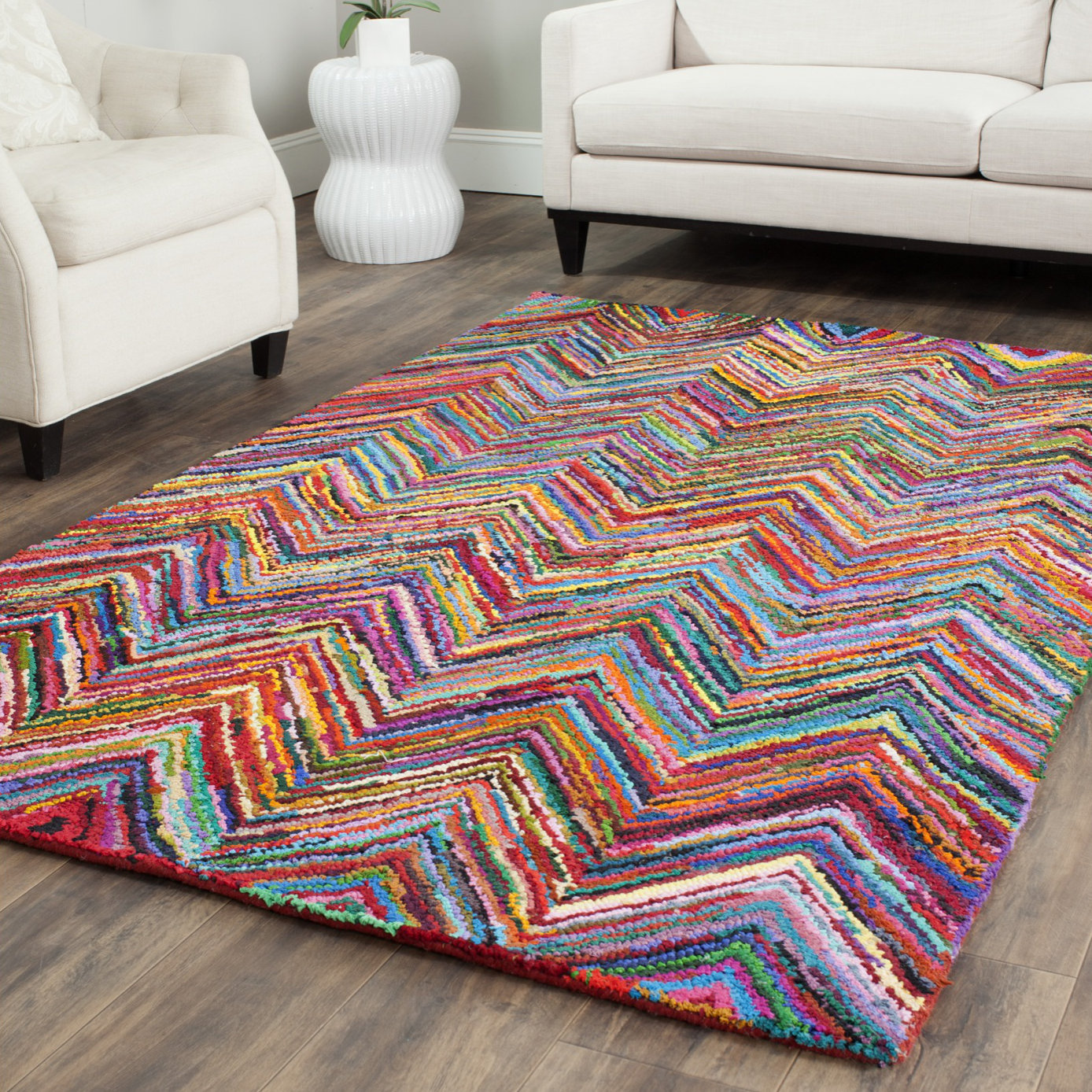 Safavieh Nantucket Chevron Area Rug & Reviews Wayfair