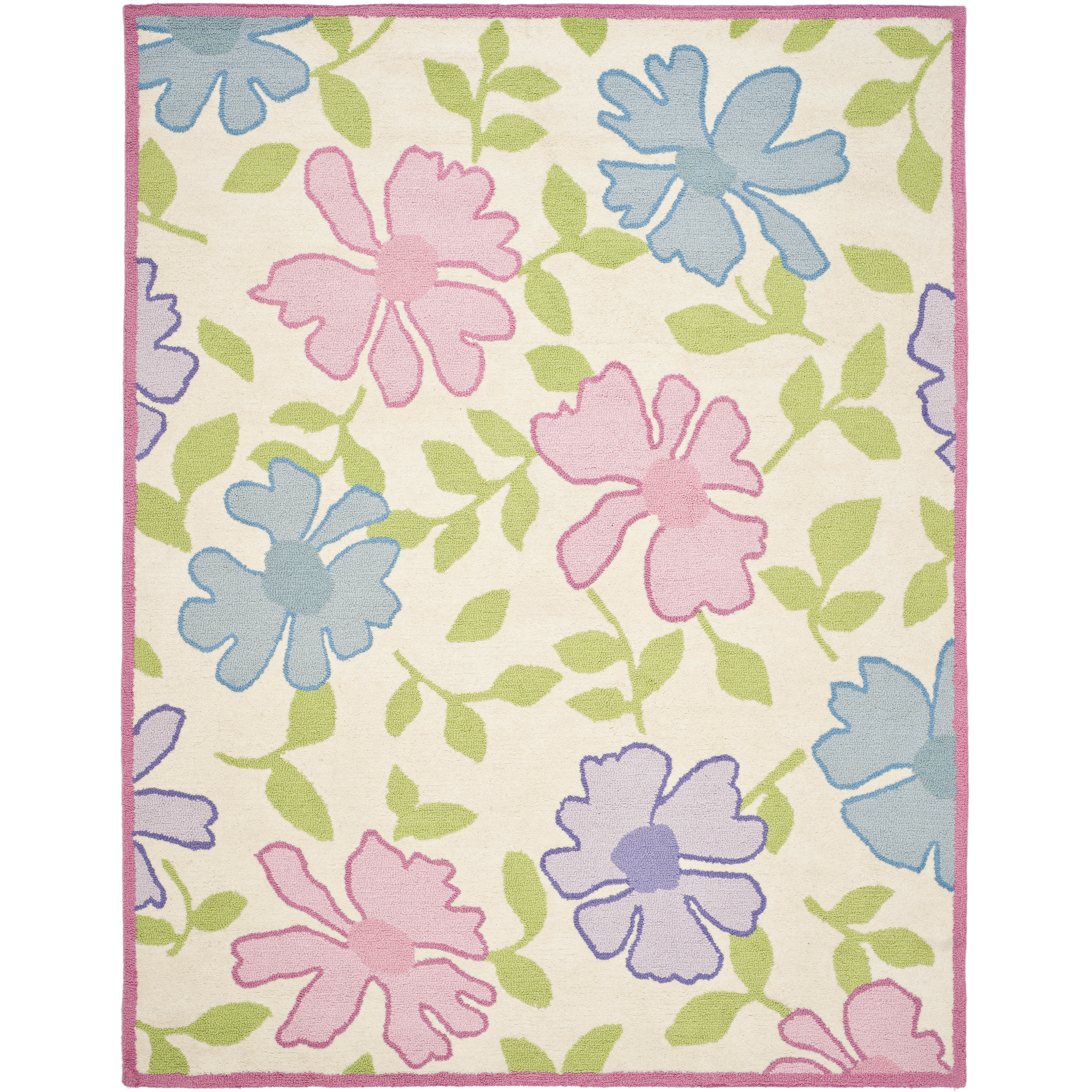 Safavieh Kids Pink Flower Area Rug & Reviews Wayfair