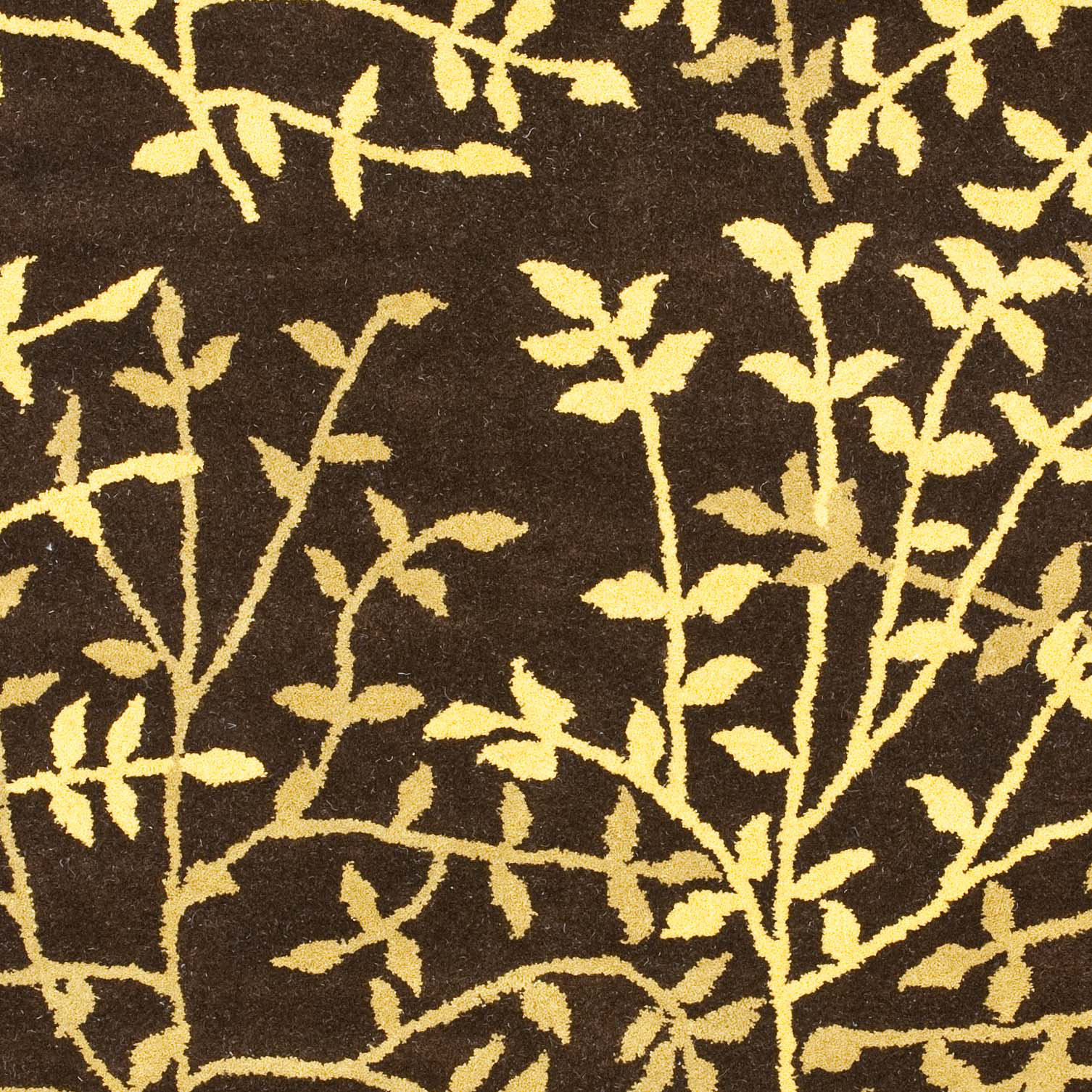 Safavieh Soho Brown Leaves Area Rug Wayfair