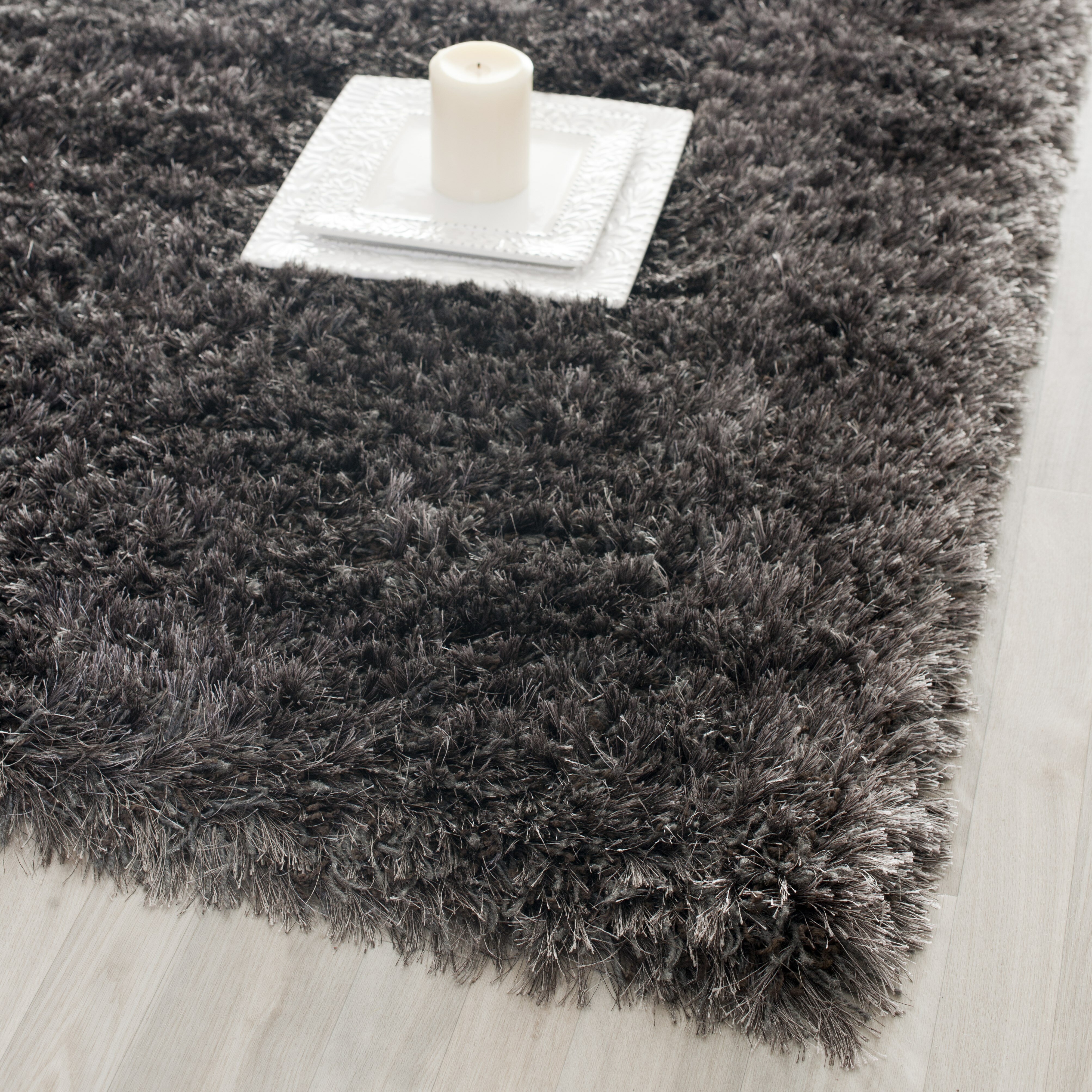 Safavieh Rhapsody Charcoal Grey Shag Rug And Reviews Wayfairca