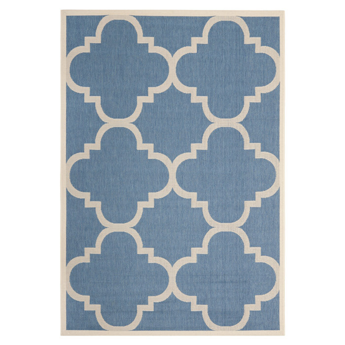 Safavieh Courtyard Lattice Blue Rug & Reviews Wayfair