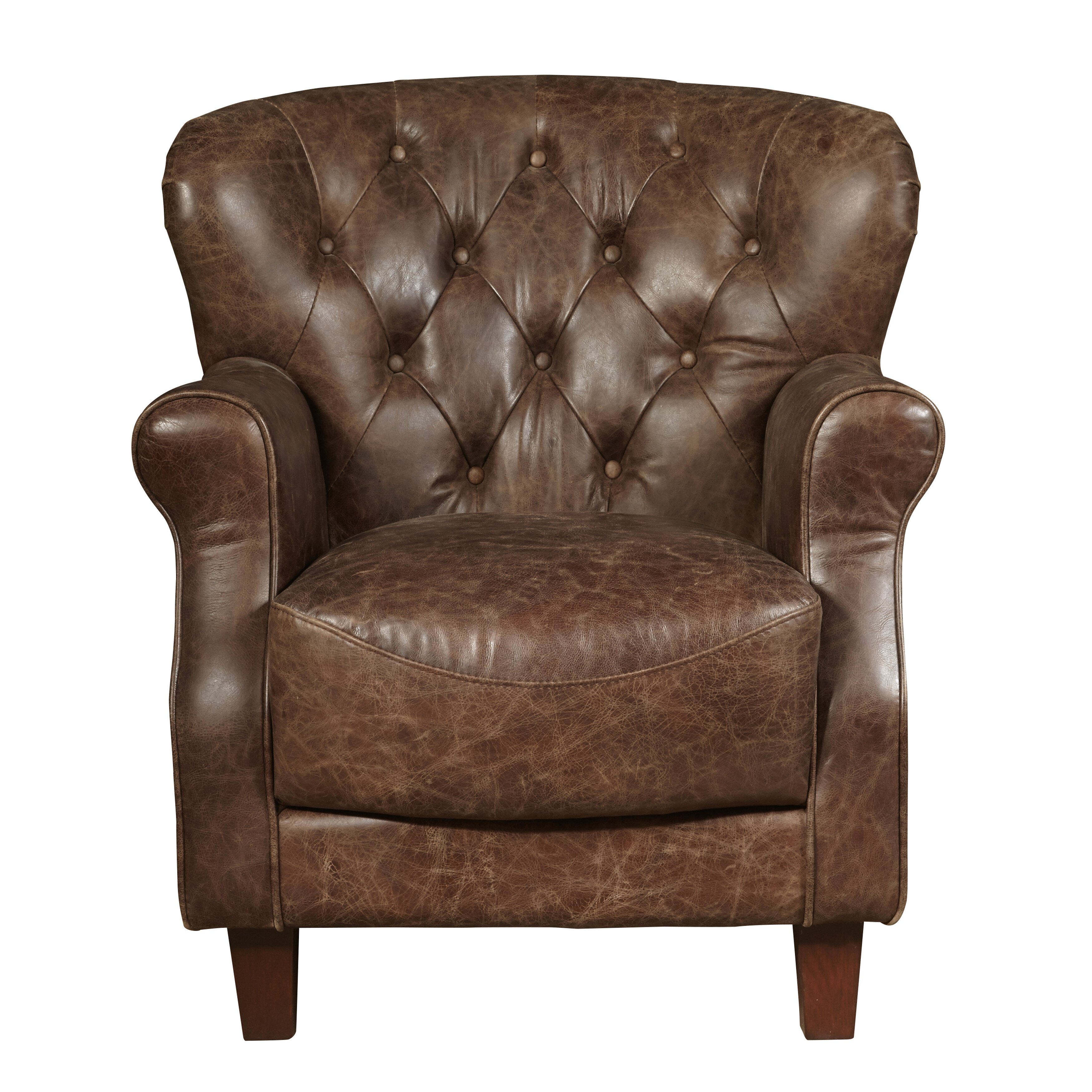 Highway To Home Chief Leather Accent Chair 