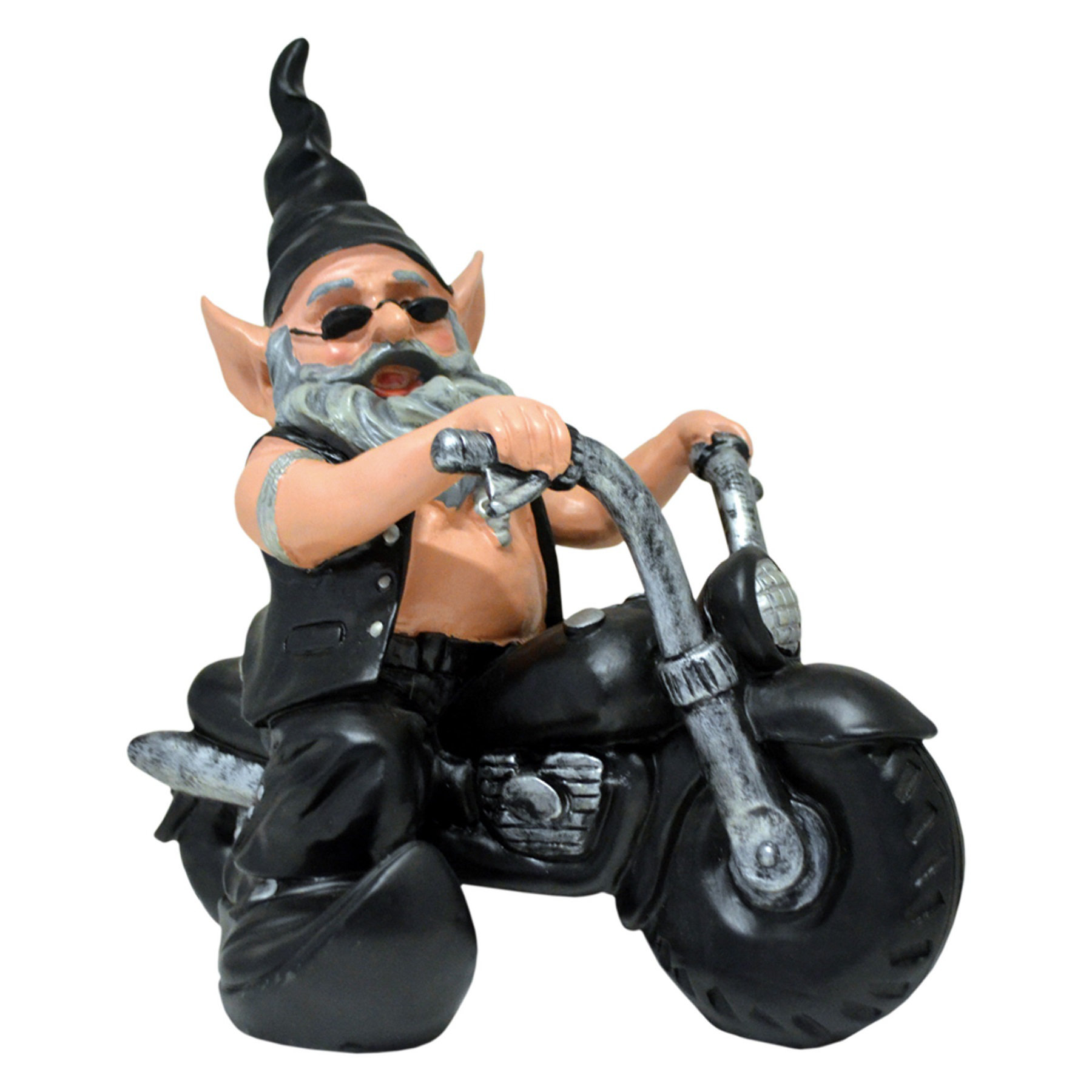 Homestyles nowaday gnomes borntoride biker the gnome in full