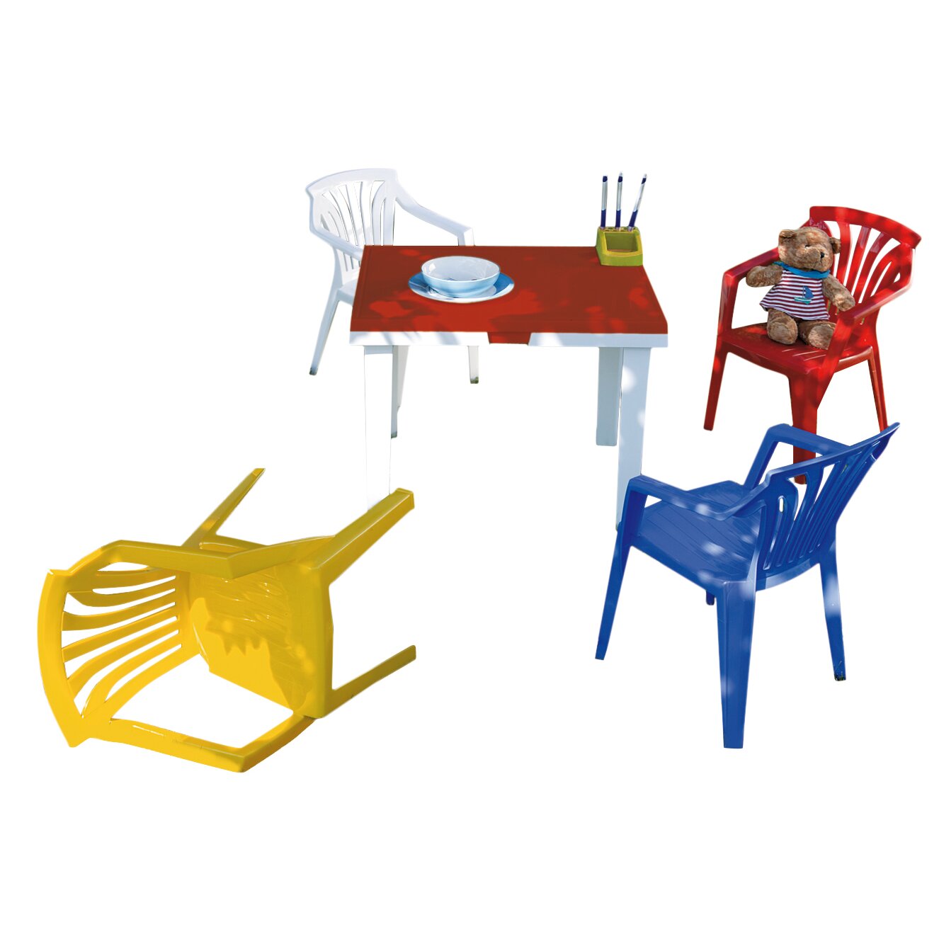 Lynton Garden Ariel Dining Table and 4 Chairs | Wayfair UK