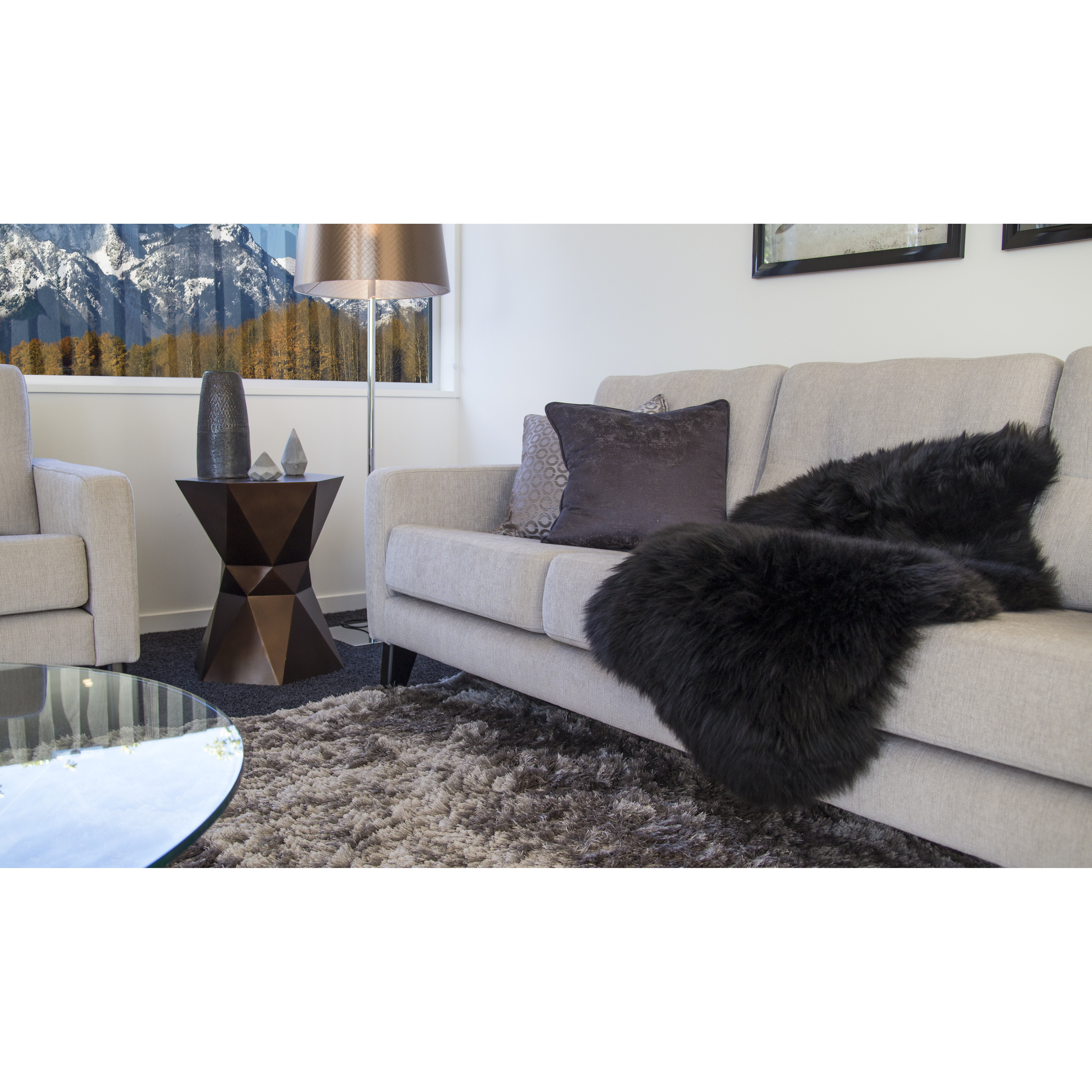 Bowron Sheepskin Ivory Gold Star Longwool Rug & Reviews Wayfair