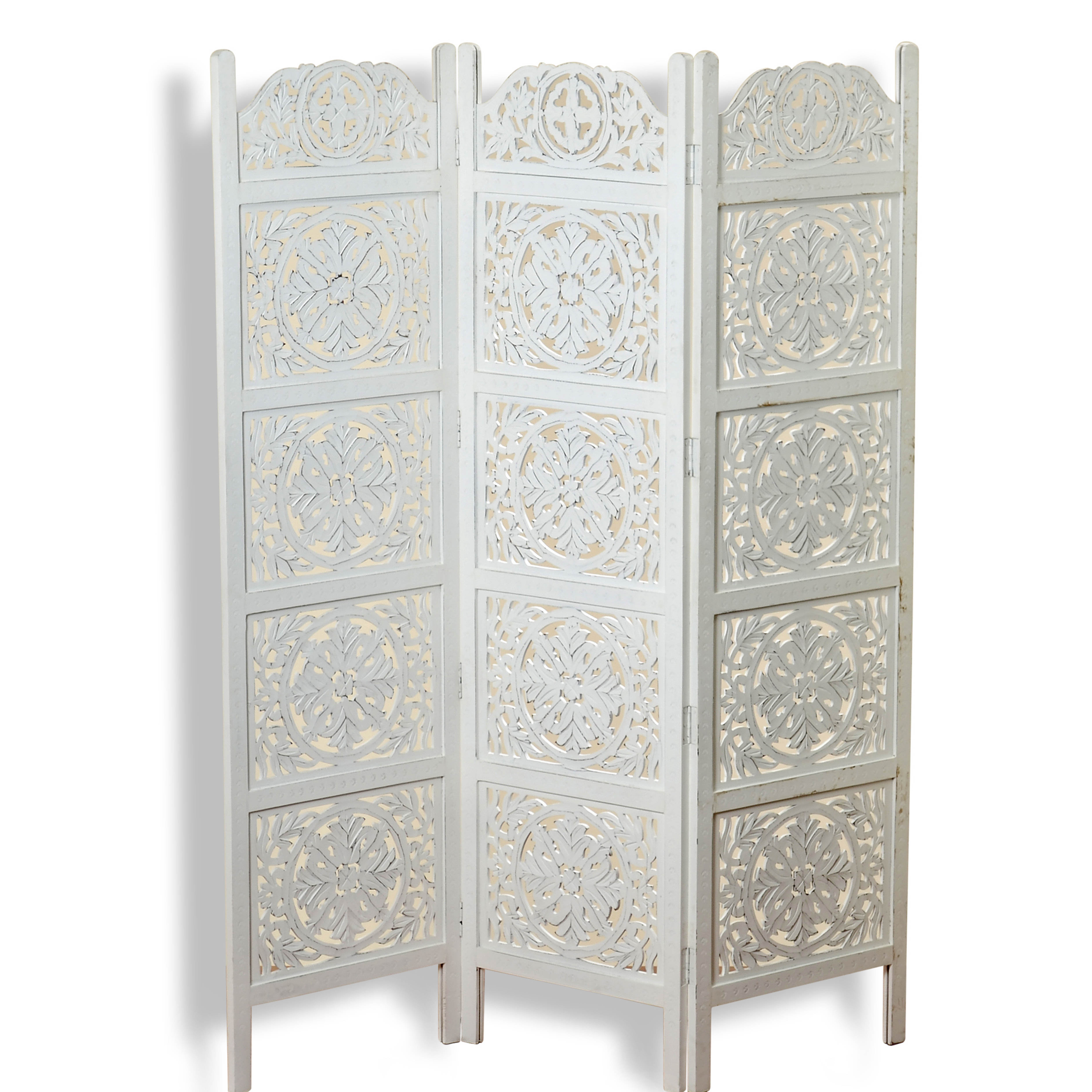 WholeHouseWorlds 72" x 59.1" Heritage Home Farmhouse 3 Panel Room