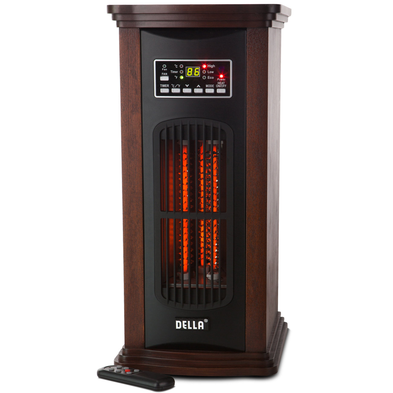 Della 1500 Watt Portable Electric Infrared Tower Space Heater & Reviews