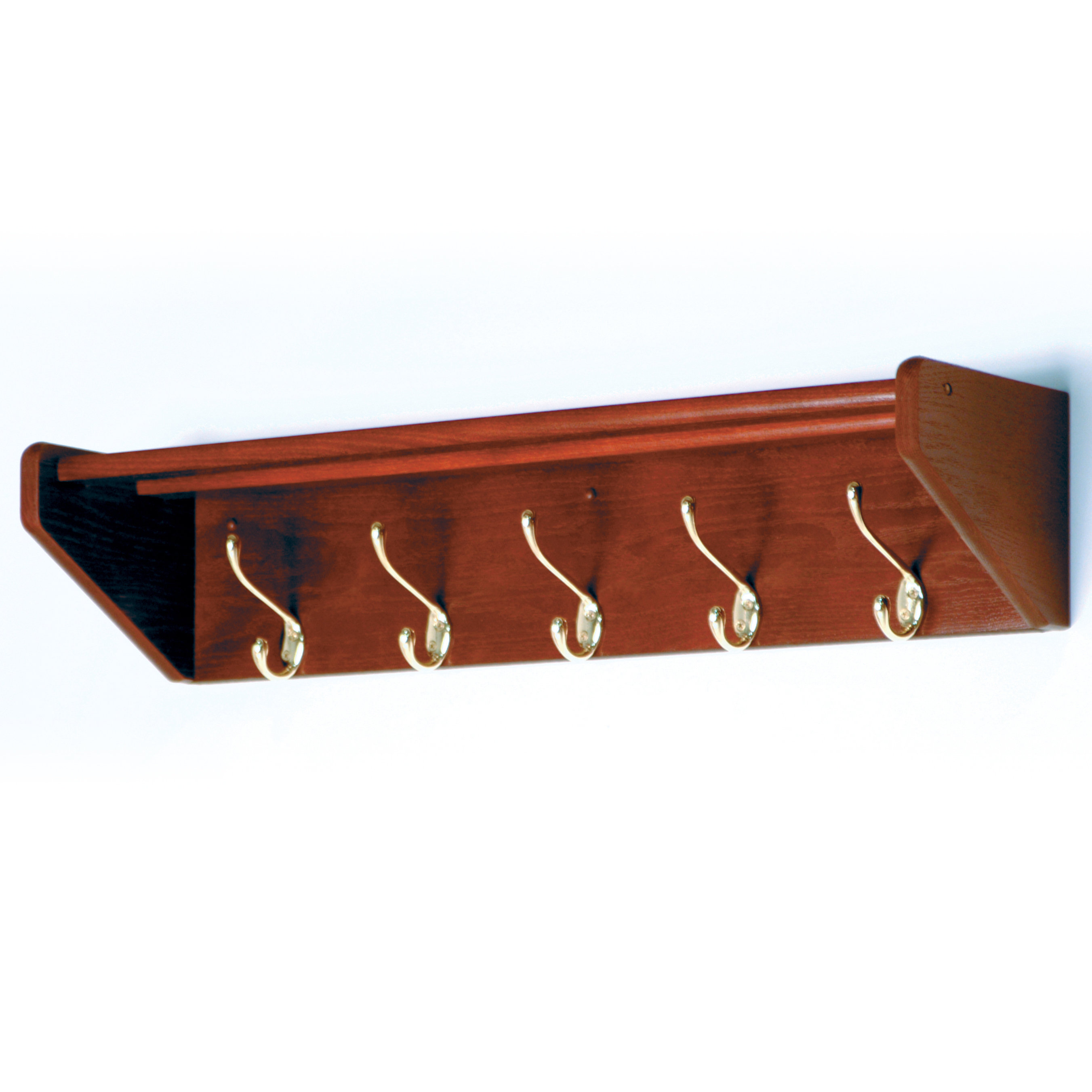 Wooden Mallet Hat and Coat Rack with 5 Hooks & Reviews | Wayfair