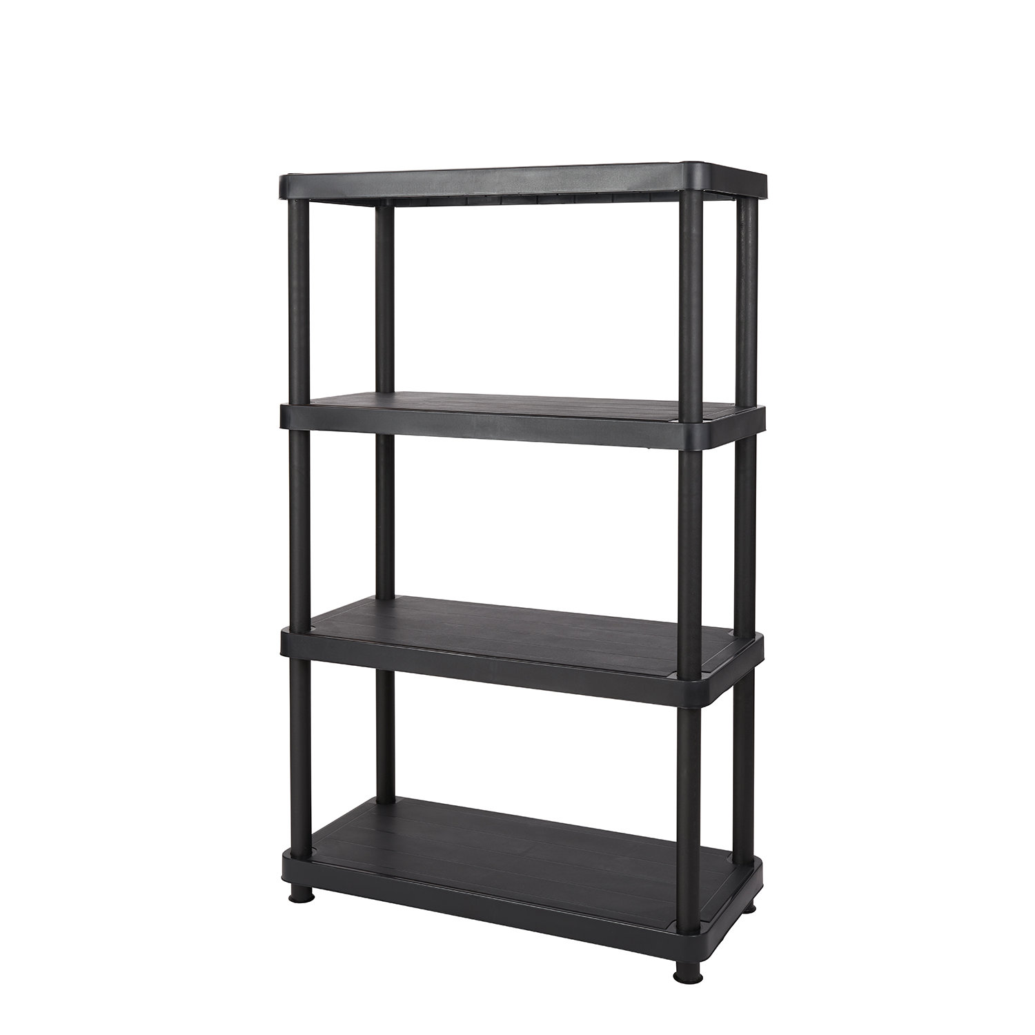 Keter Freestanding Plastic Storage 54.5" H Four Shelf Shelving Rack