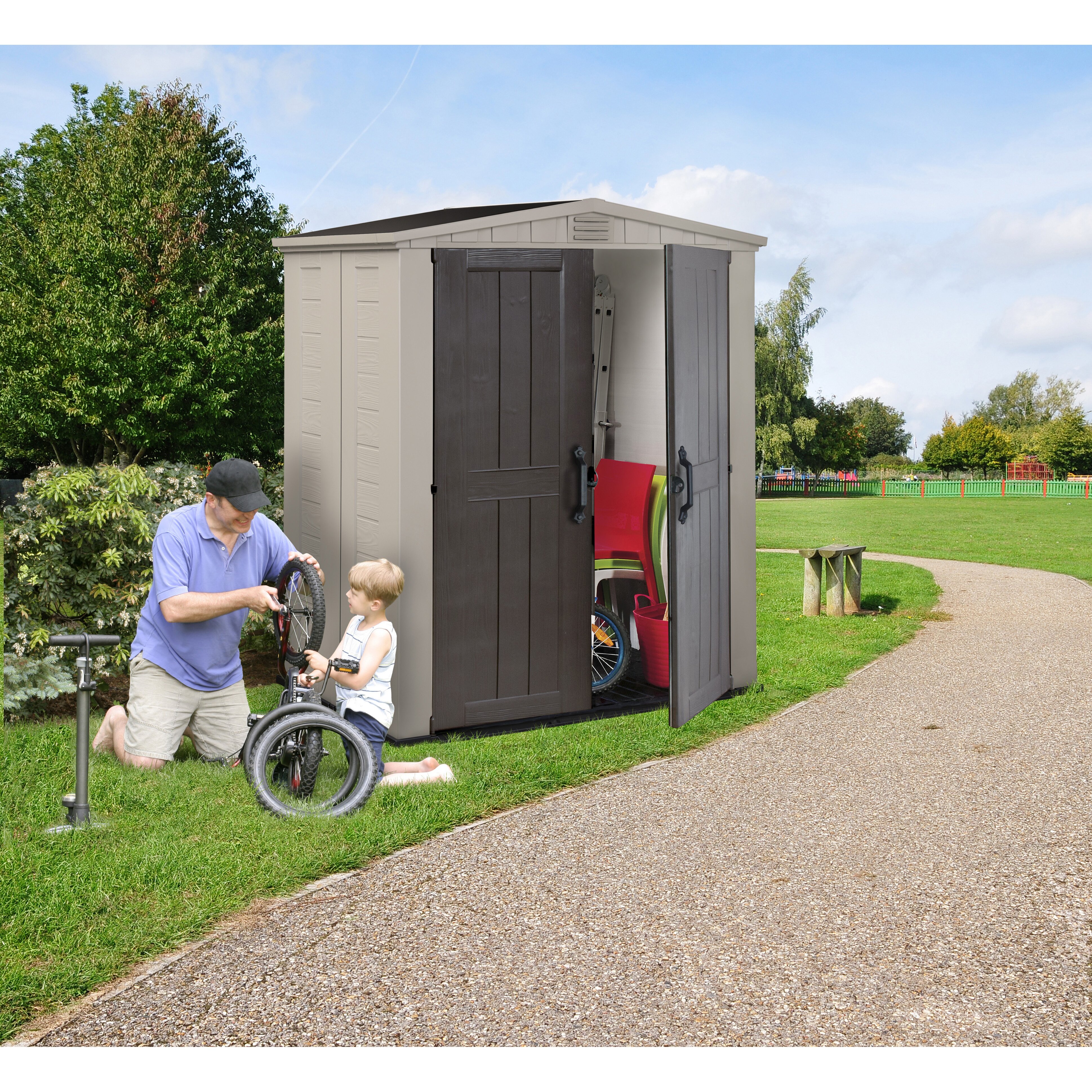 Keter Factor 6 Ft. W X 3 Ft. D Resin Storage Shed & Reviews | Wayfair