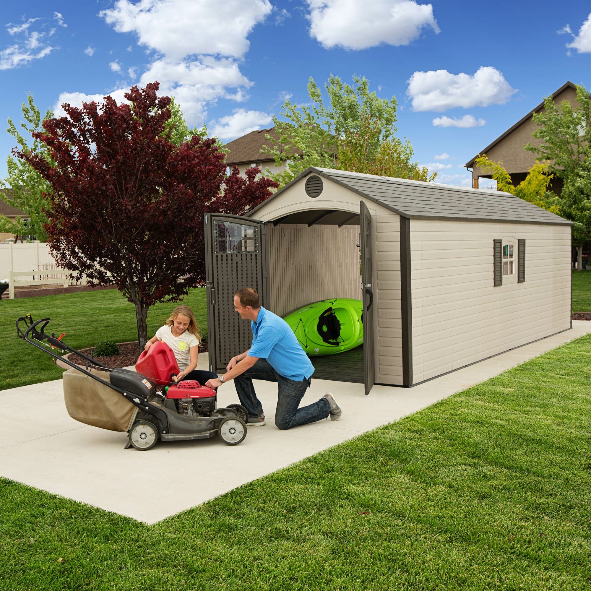 Lifetime 8 Ft. W x 20 Ft. D Storage Shed &amp; Reviews Wayfair