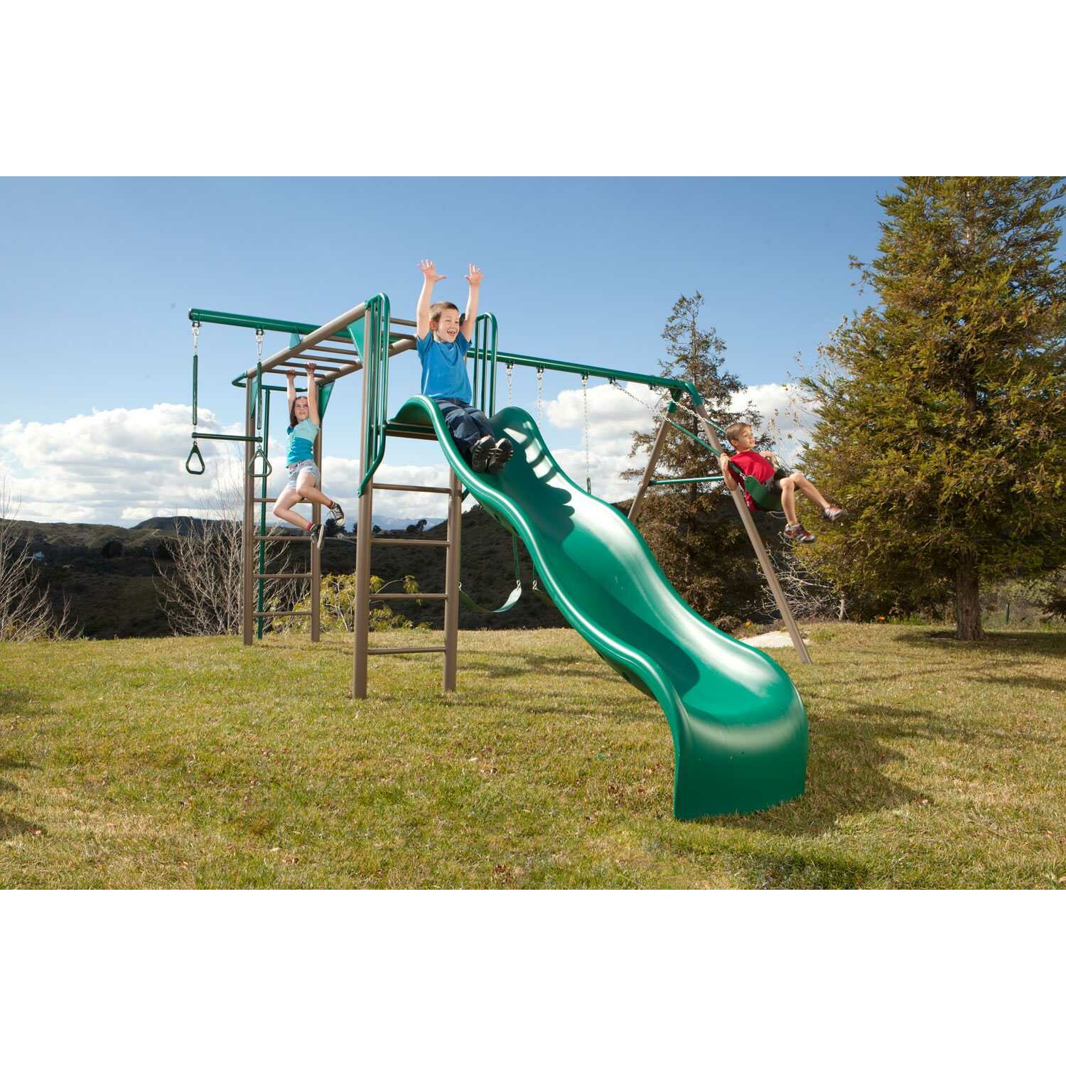 jumbo 2 swingset with monkey bars for sale