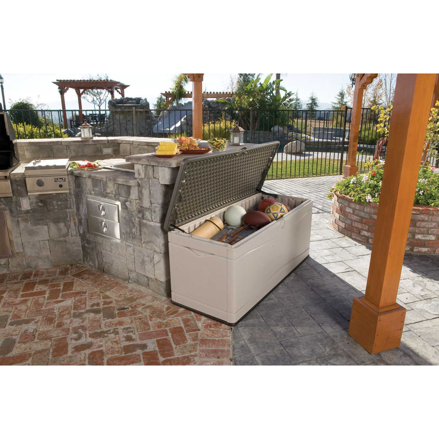 Lifetime 130 Gallon Plastic Deck Box & Reviews Wayfair