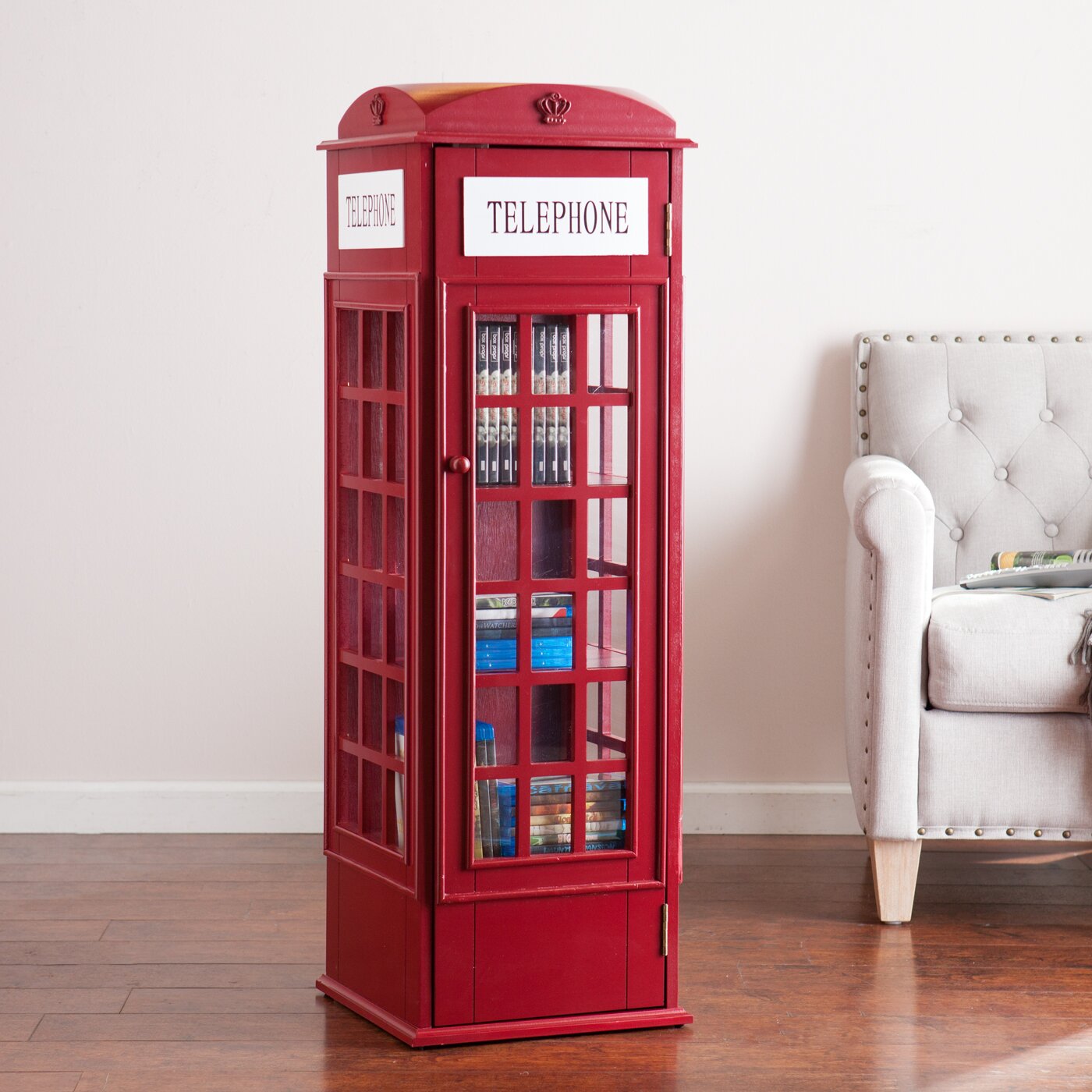 Mercury Row Angeles Phone Booth Storage Cabinet & Reviews ...