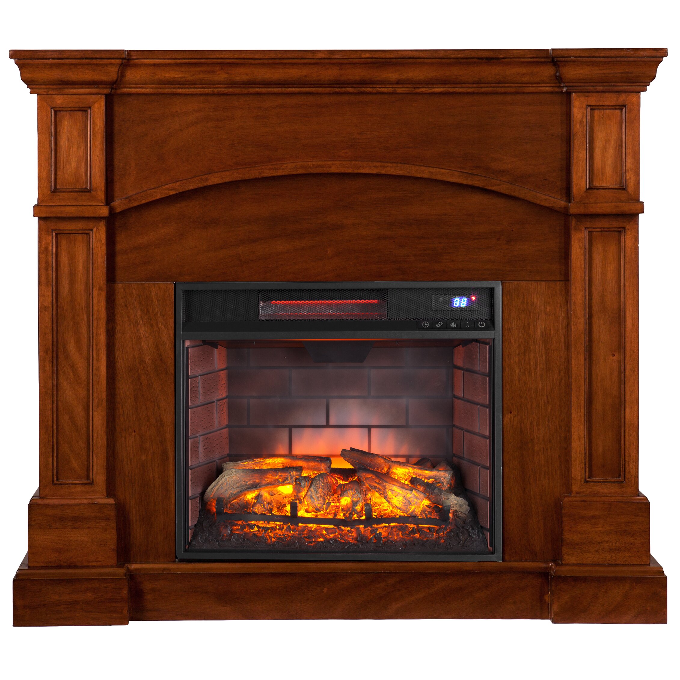 Wildon Home ® Petty Corner Convertible Infrared Electric Fireplace  Wayfair