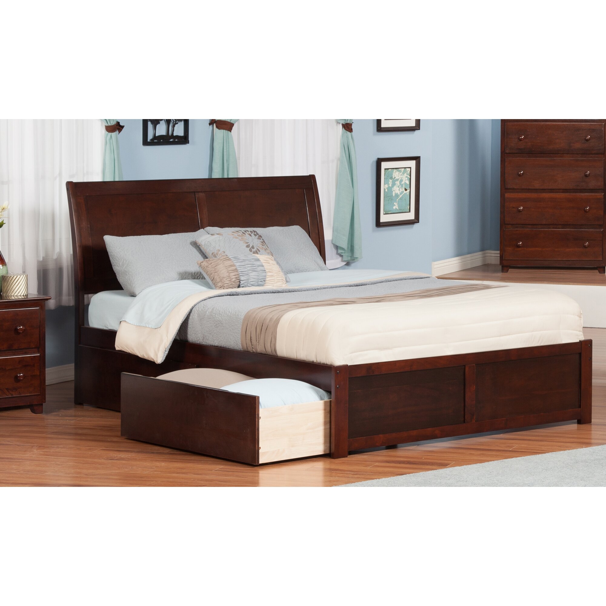 atlantic furniture portland king storage platform bed